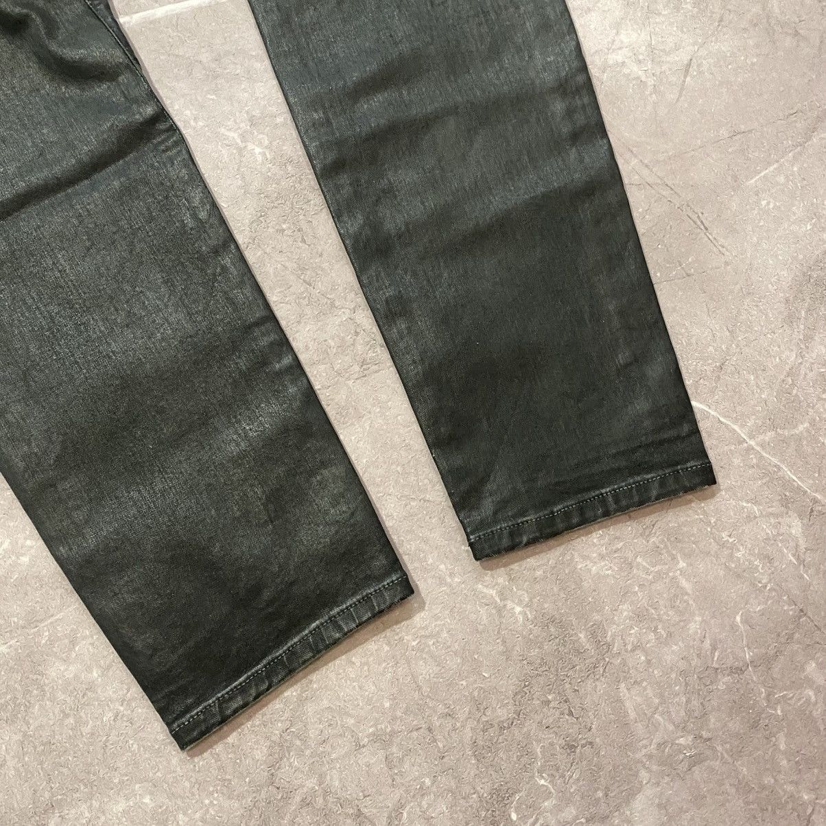 Diesel RARE ! VINTAGE DIESEL LEATHER PANTS LOGO 00s Size US 31 - 4 Thumbnail