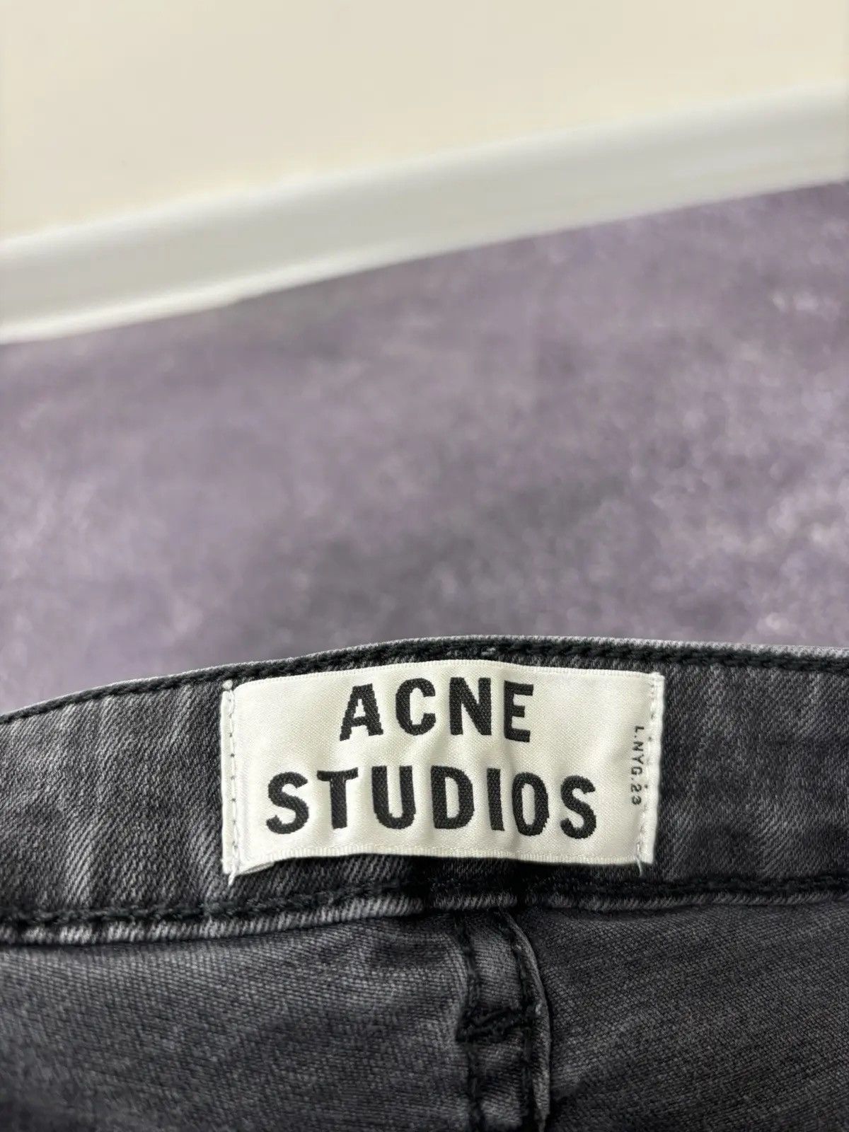 Acne Studios Acne Studios Skin 5 Used Black Women’s Luxury Denim Jeans Size 30" / US 8 / IT 44 - 7 Thumbnail