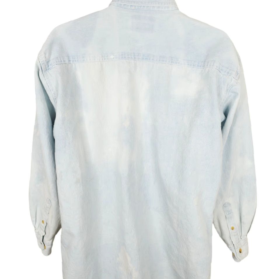 Vintage VINTAGE All Sport Denim Shirt Mens Large Blue 90s New Orleans Travel Shirt Mens Size Large Blue 90s NOLA Bourbon Street Denim Shirt Mens Size US L / EU 52-54 / 3 - 5 Thumbnail