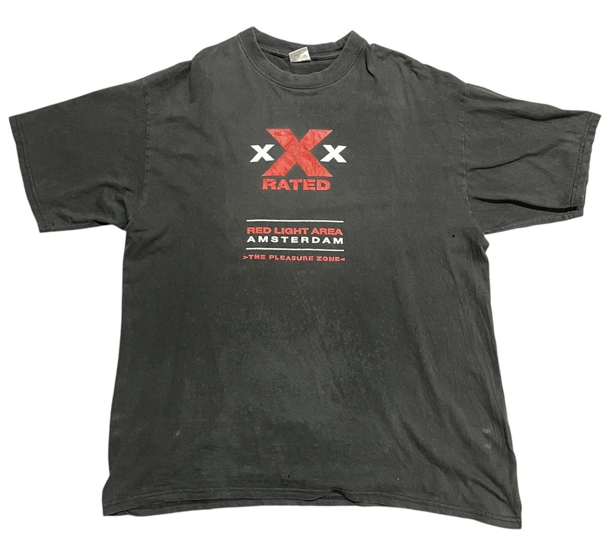 Vintage Vintage X Rated Red Light Amsterdam T Shirt Size US XL / EU 56 / 4 - 1 Thumbnail