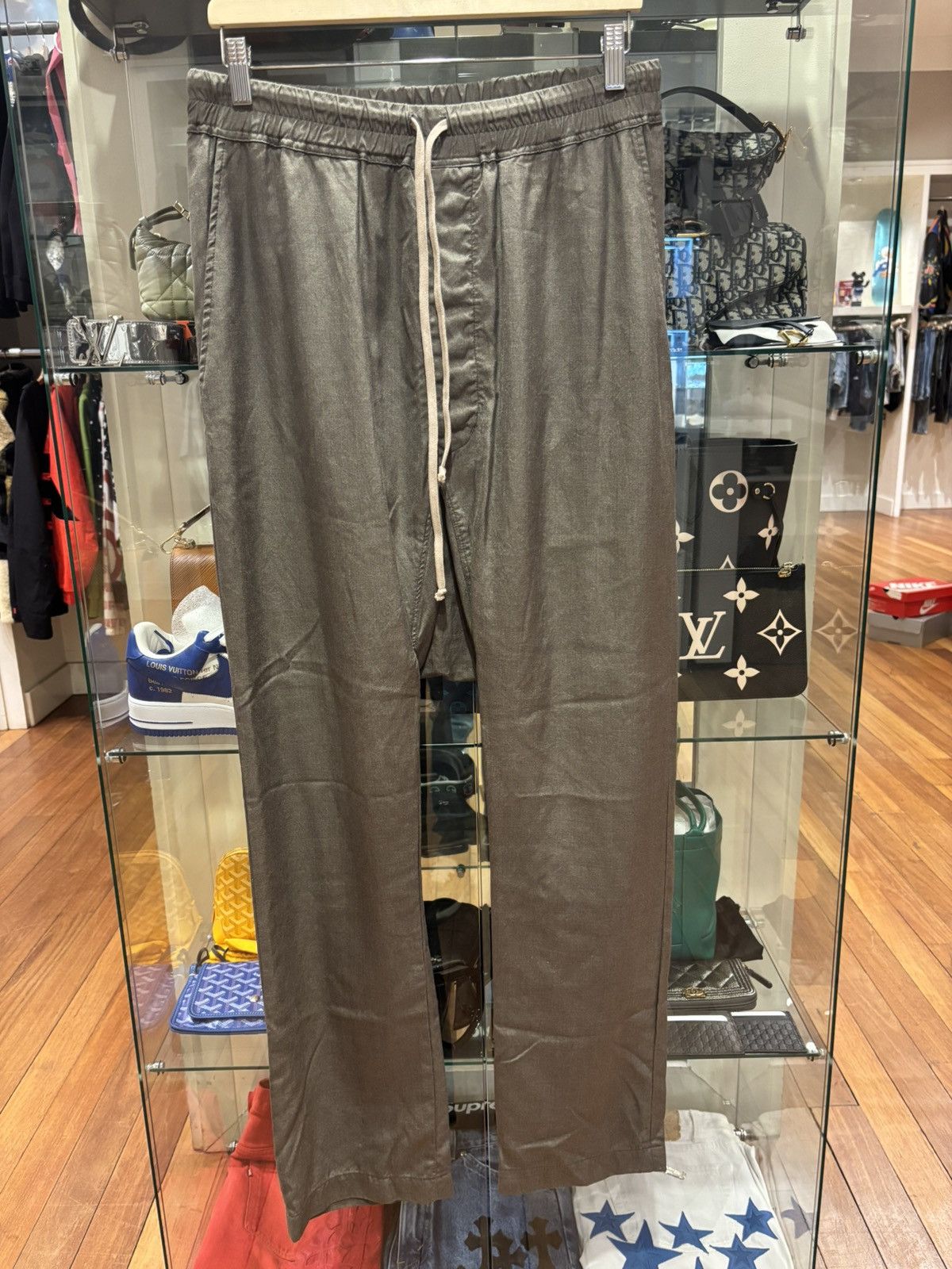 Rick Owens Rick Owen’s Grey Linen Pants Size US 32 / EU 48 - 1 Thumbnail