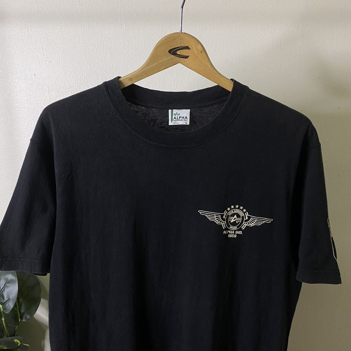 Alpha Industries Y2K Alpha Industries x USAF Airborne Army Military Tee Size US L / EU 52-54 / 3 - 6 Thumbnail