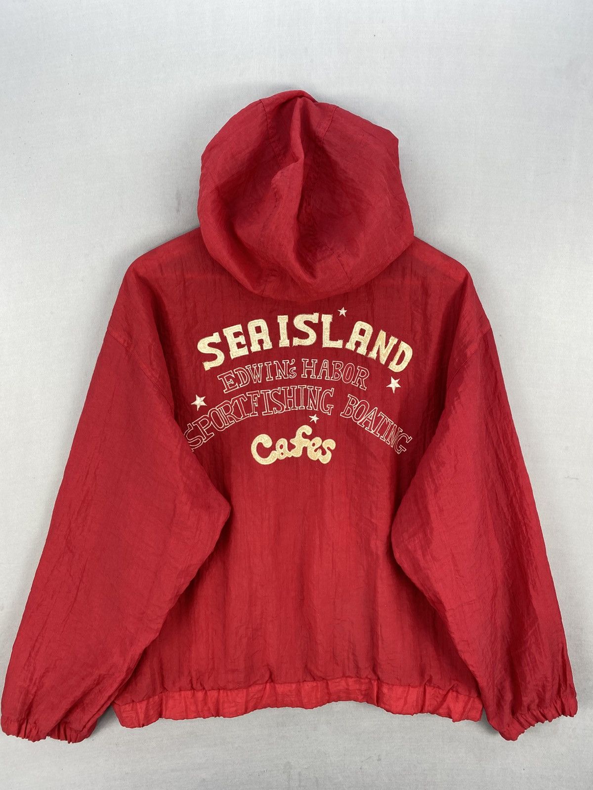 Edwin Edwin Sea Island Cafe Hoodie Nylon Jacket Size US L / EU 52-54 / 3 - 1 Thumbnail