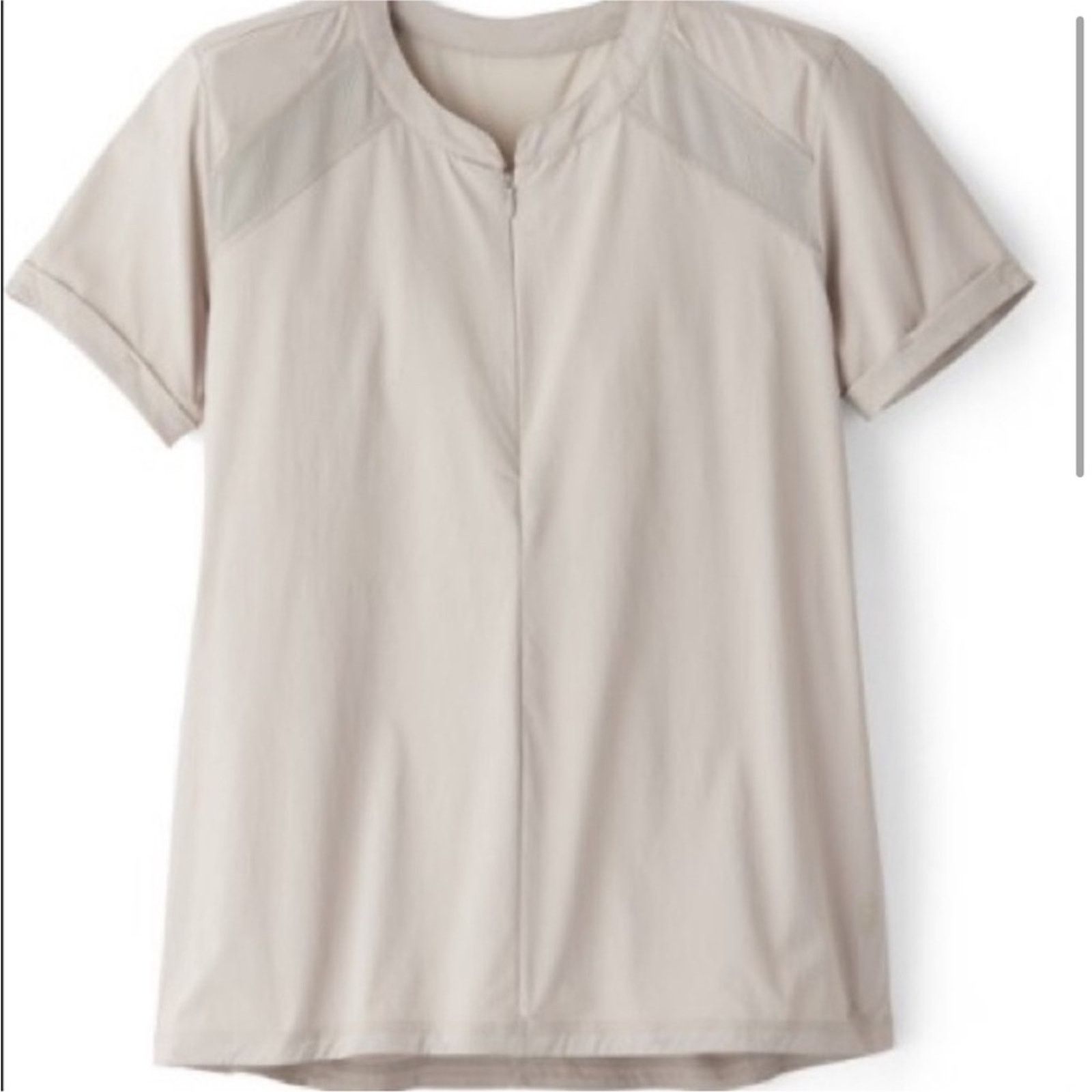 Other INDYGENA Lomo Roll Tab Short Sleeve Top Gray Thunder Size L / US 10 / IT 46 - 2 Thumbnail