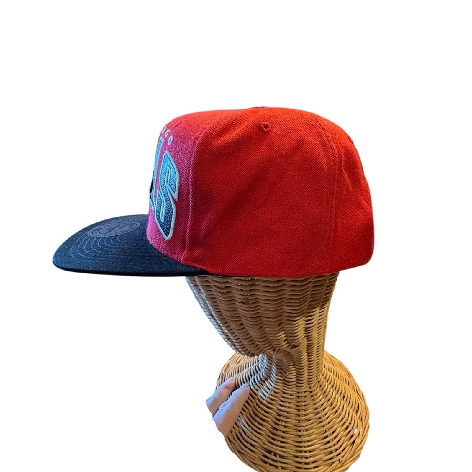 Mitchell & Ness NBA Chicago Bulls Red/Black Flat Bill Cap/Hat Mitchell &Ness Size ONE SIZE - 3 Thumbnail