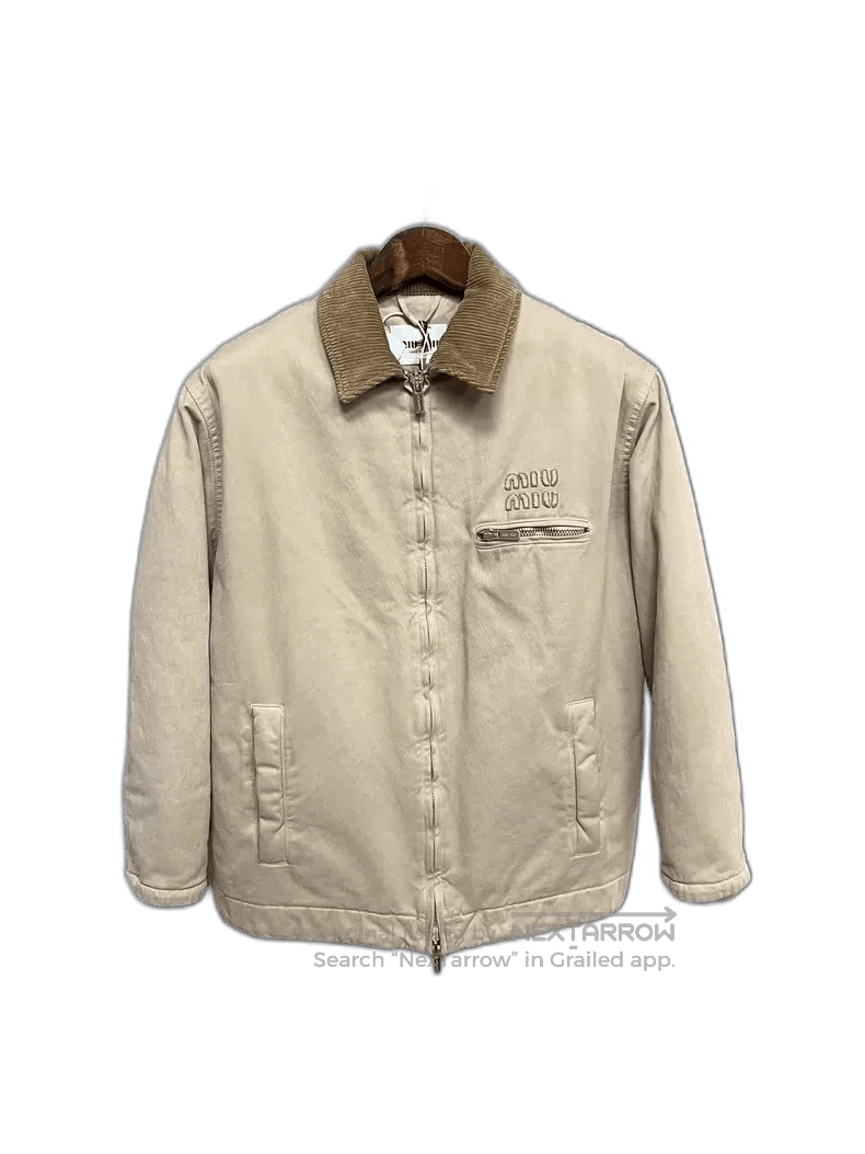 Miu Miu Miumiu Khaki Corduroy Detroit Jacket. Size US S / EU 44-46 / 1 - 1 Thumbnail