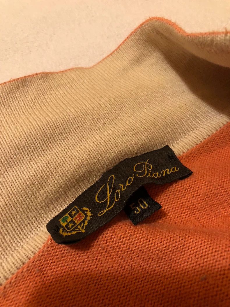 Loro Piana LORO PIANA Pure cotton turtleneck knit sweater Size US M / EU 48-50 / 2 - 5 Thumbnail