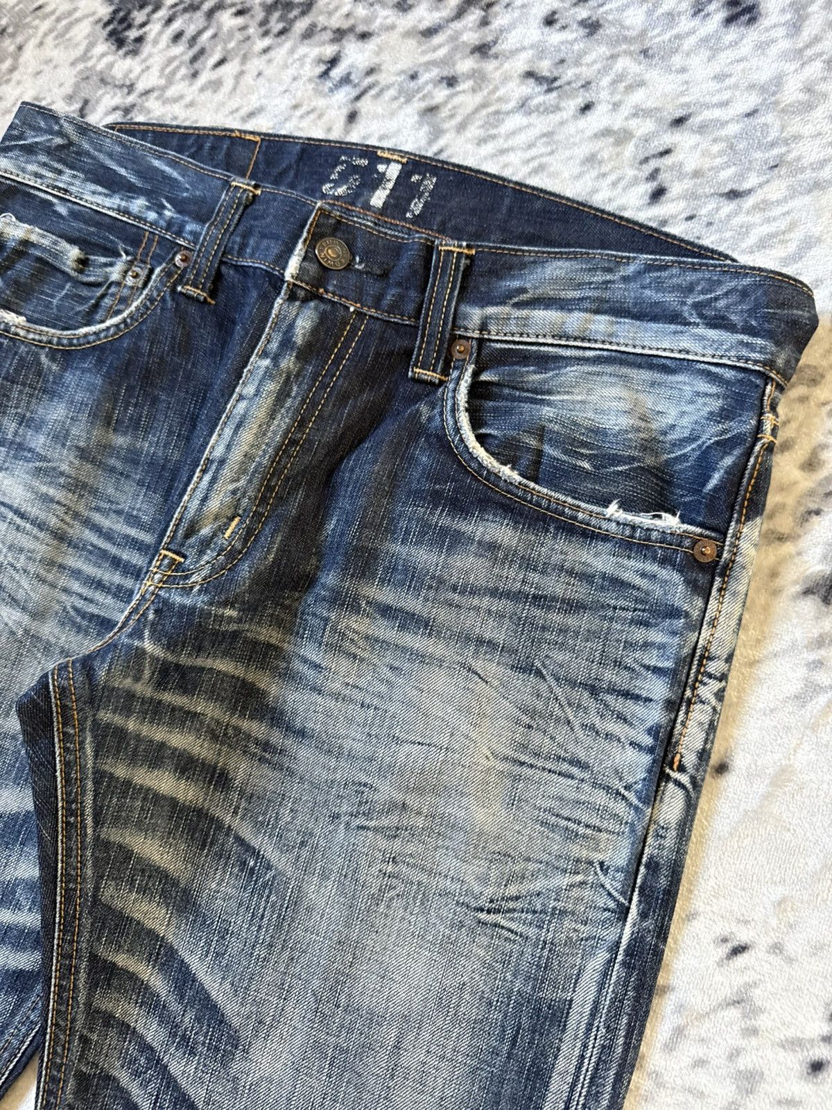 Edwin Rare Edwin 511 X-ray Shadow Wash Flared Jeans Size US 32 / EU 48 - 15 Thumbnail