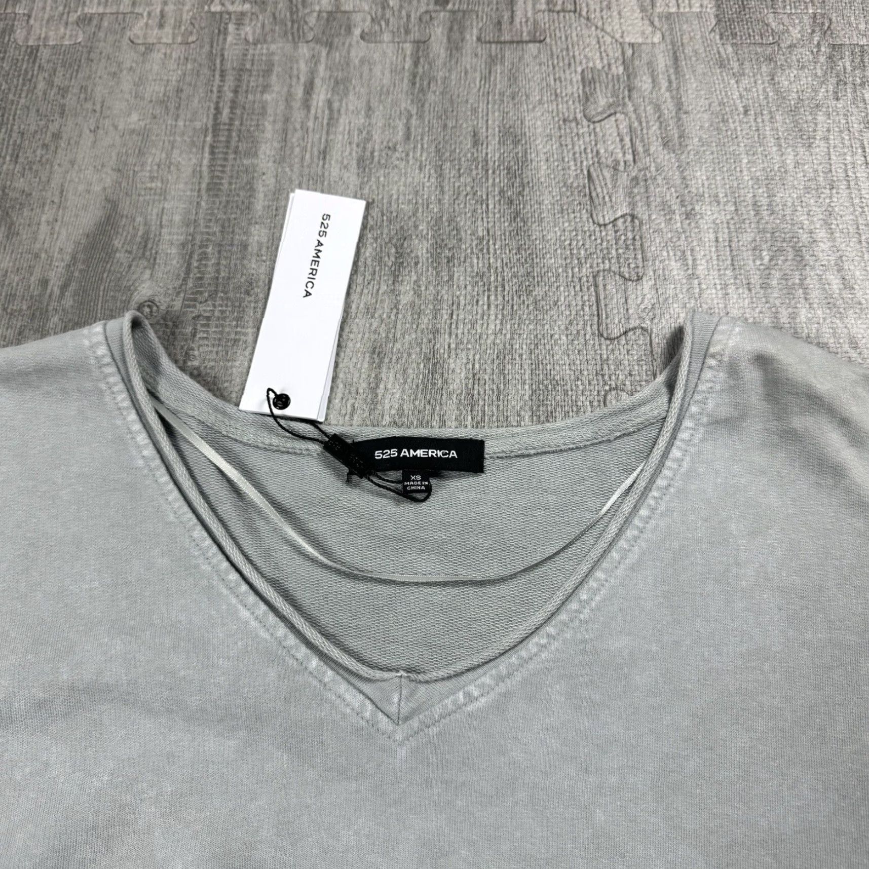 Vintage 525 America Sweater Women NWT Tie Scrunched A3802 Heather Grey Melange XS Size XS / US 0-2 / IT 36-38 - 2 Thumbnail