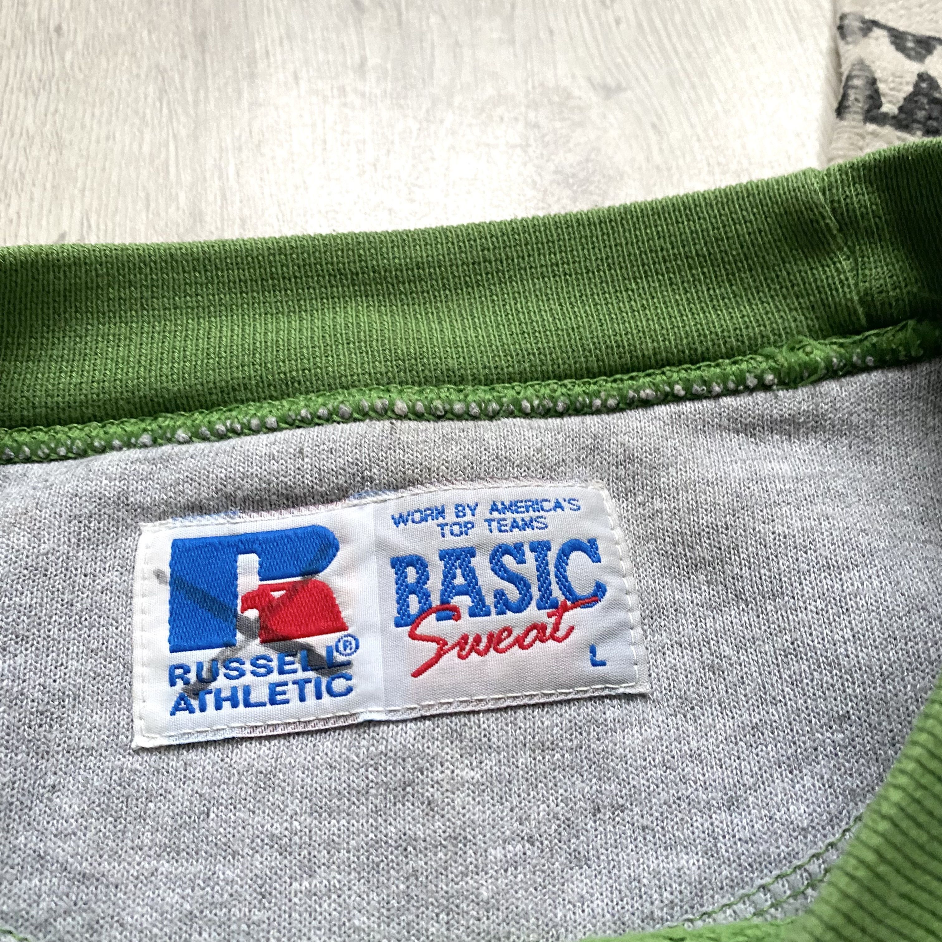 Russell Athletic 🍏 Vintage 90s RUSSELL ATHLETIC boxy sweatshirt Size US L / EU 52-54 / 3 - 6 Thumbnail