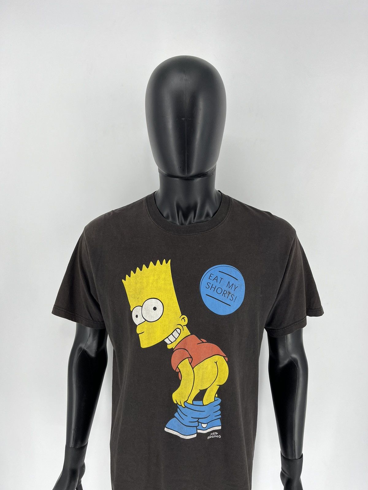 The Simpsons Vintage Bart Simpsons Eat My Shorts! Faded Graphic Tee L Size US L / EU 52-54 / 3 - 6 Thumbnail