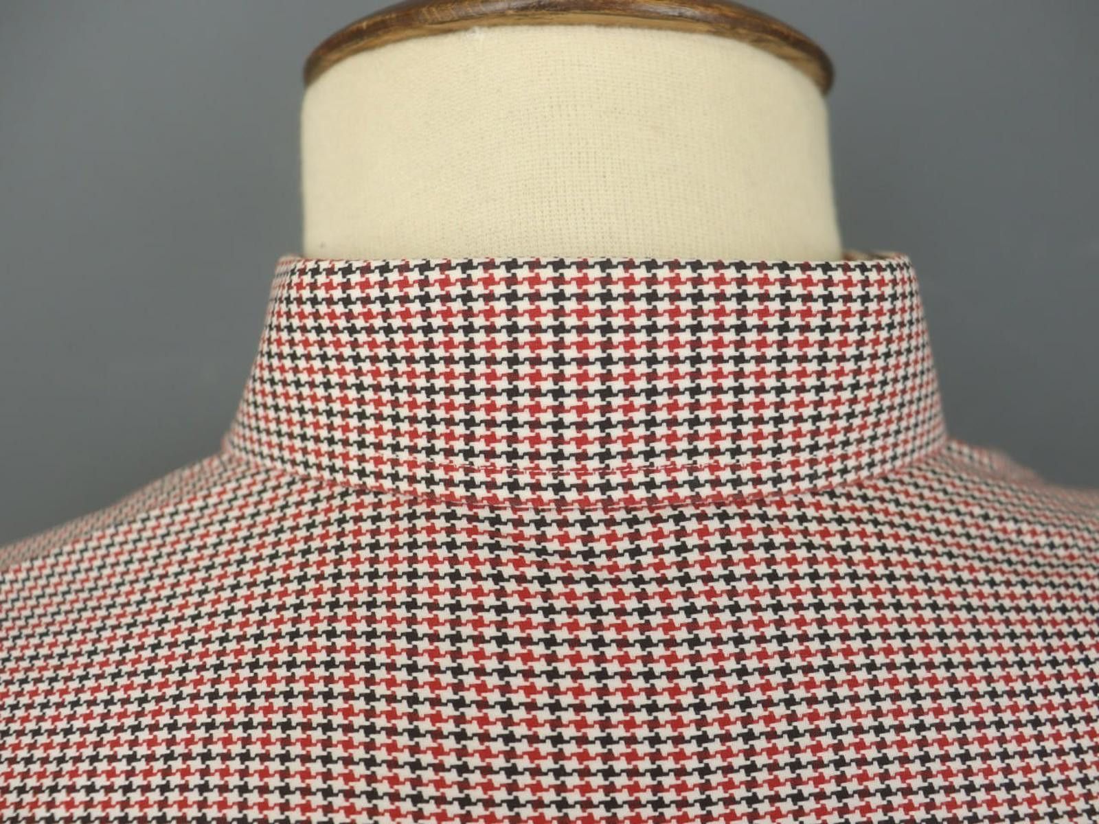 Eton Eton Multicolor Houndstooth Collared Dress Shirt Size 40 Size 38R - 10 Thumbnail