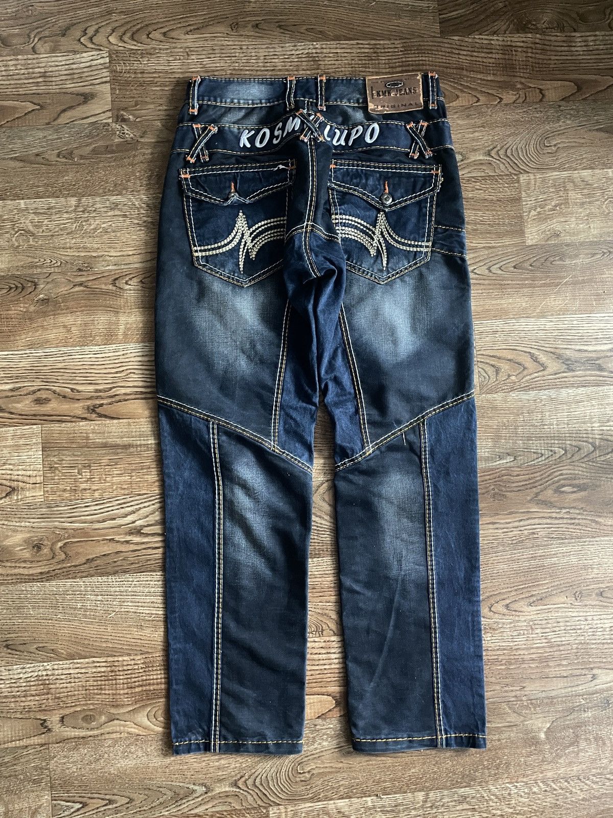 Vintage Archive Kosmo Lupo Jeans distressed y2k Denim pants Size US 37 - 8 Thumbnail