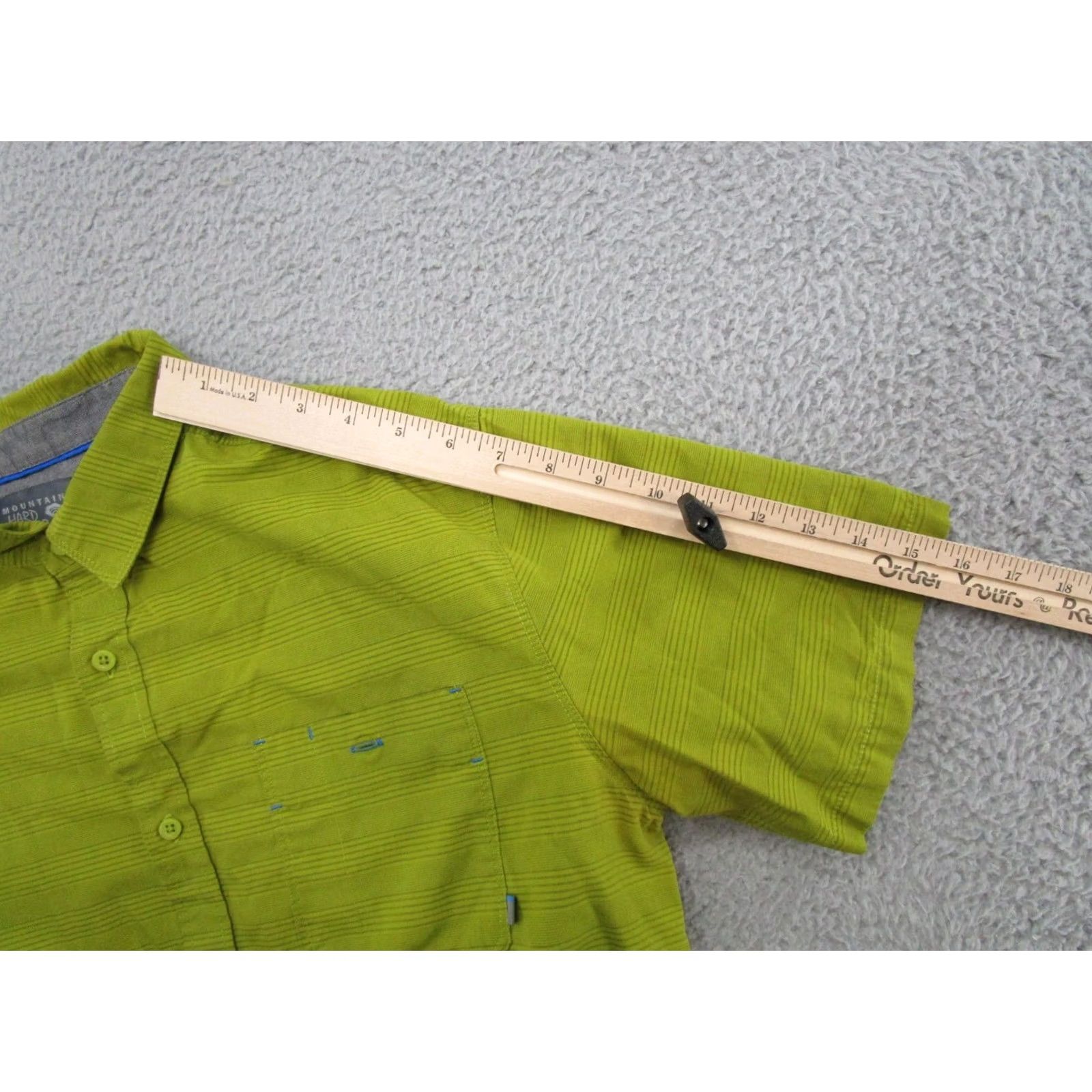 Mountain Hardwear Mountain Hardwear Shirt Men L Green Short Sleeve Button-Up Outdoor Collared Cotton Woven Vintage No Size US L / EU 52-54 / 3 - 4 Thumbnail