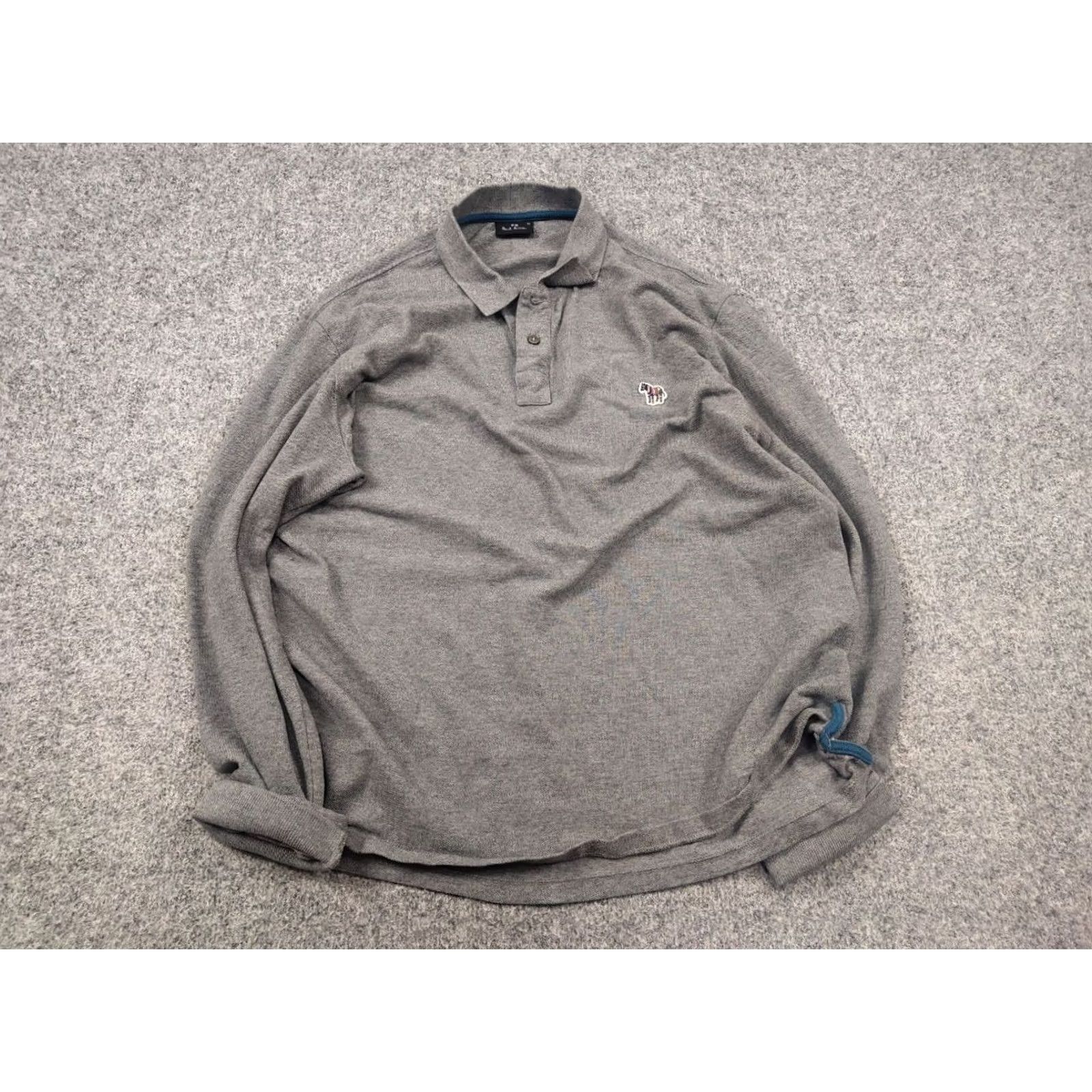 Paul Smith Paul Smith polo shirt Mens gray polo long sleeve zebra logo Casual Regular L Gray Cotton Polo Shirt Logo Zebra 90s Style Golf Pattern Mens Size US L / EU 52-54 / 3 - 3 Thumbnail