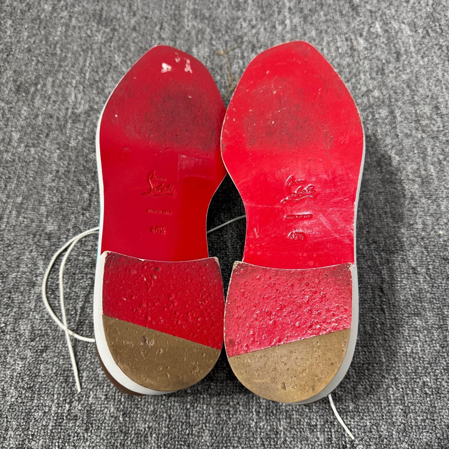 Christian Louboutin Christian Louboutin suede paneled leather shoes 40.5 98N Size US 7.5 / EU 40-41 - 4 Thumbnail