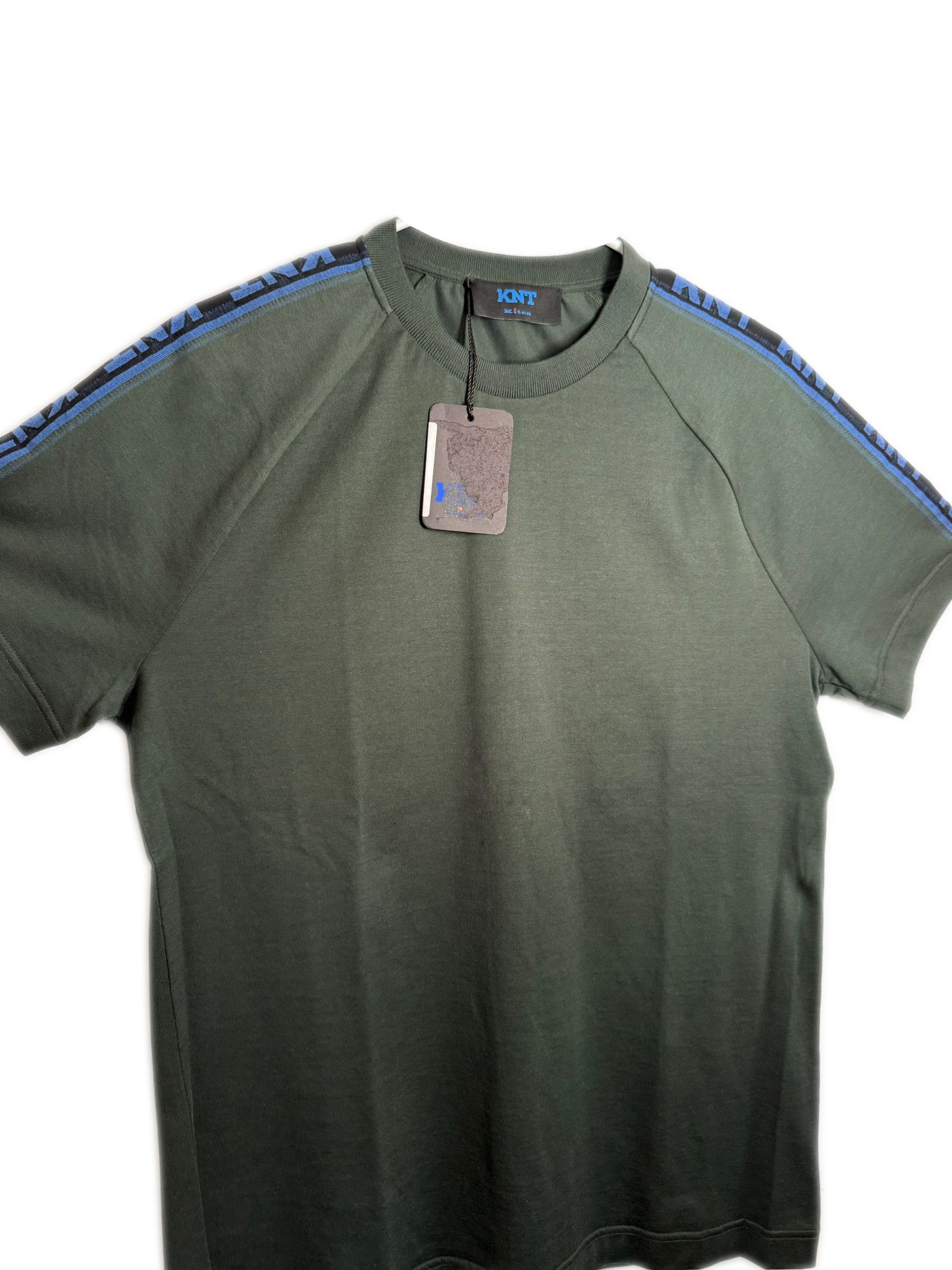 Kiton KNT by Kiton Green Raglan Jersey Shirt — Made in Italy Size US M / EU 48-50 / 2 - 2 Thumbnail