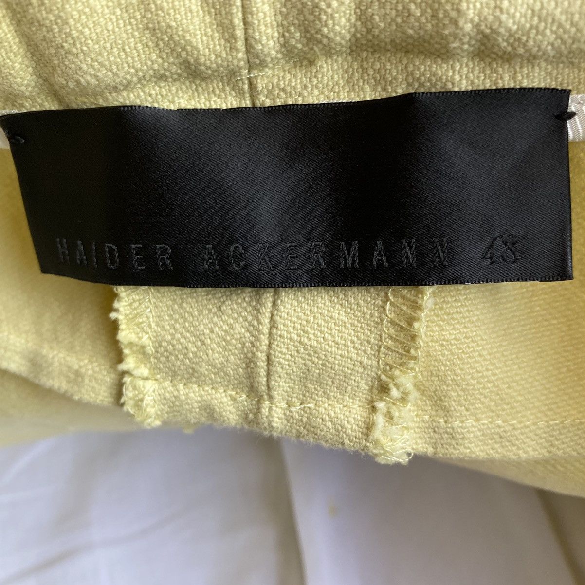 Haider Ackermann 2019 Pale Yellow High Waist Pants Size US 31 - 5 Thumbnail