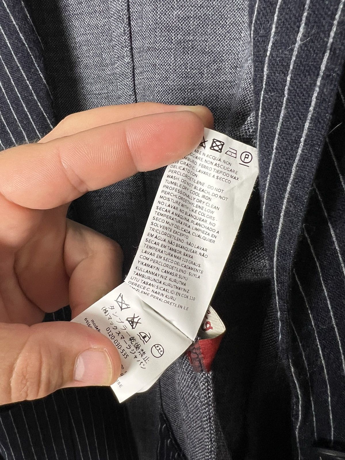 Max Mara Max Mara Studio Striped Women’s Blazer Jacket Size IT42 Size M / US 6-8 / IT 42-44 - 17 Thumbnail
