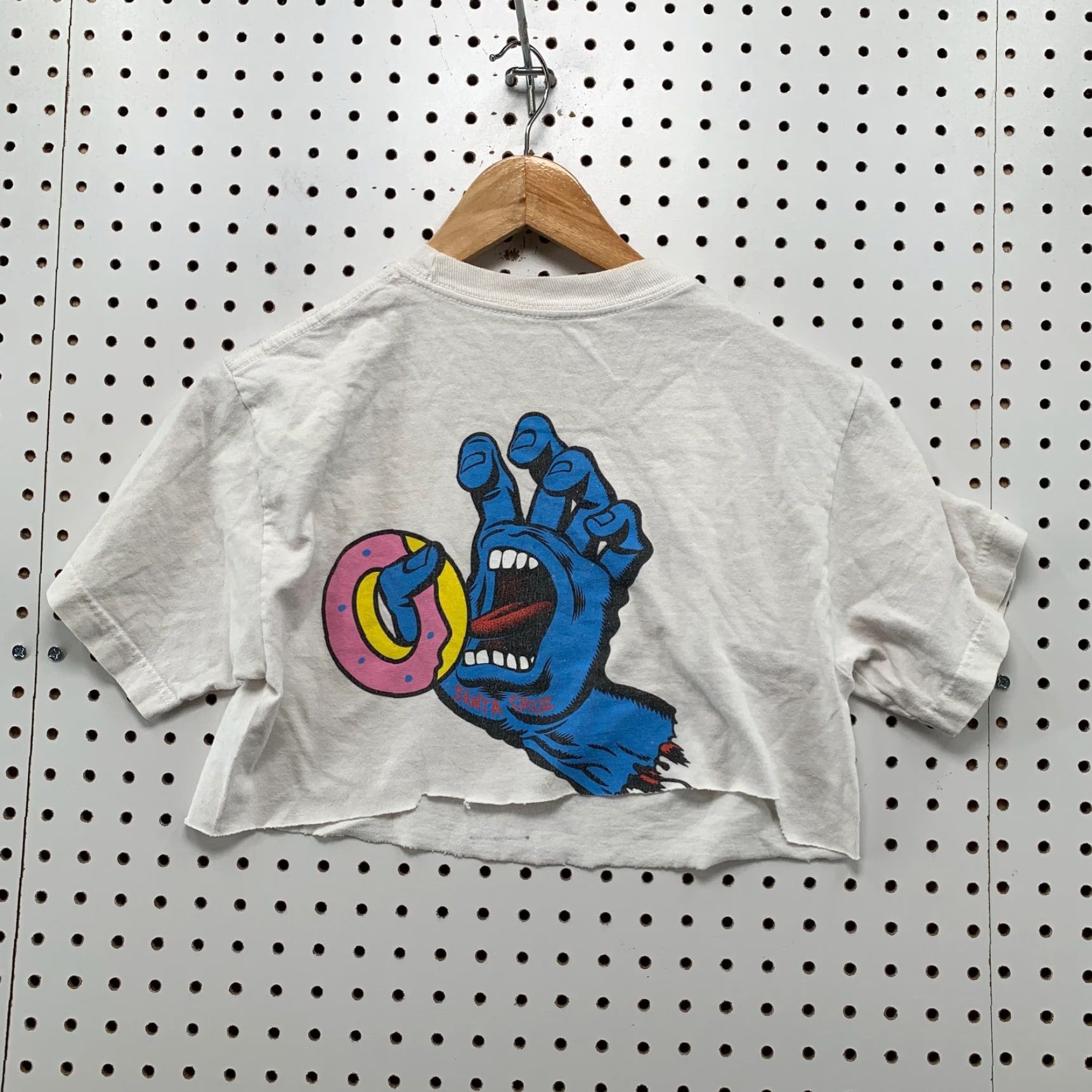 Odd Future VINTAGE ODD Future Cropped T-Shirt Womens Small White OFWGKTA Donut Graphic 16.5x14.5 Hip Hop 90s Mens Womens Size S / US 4 / IT 40 - 2 Thumbnail