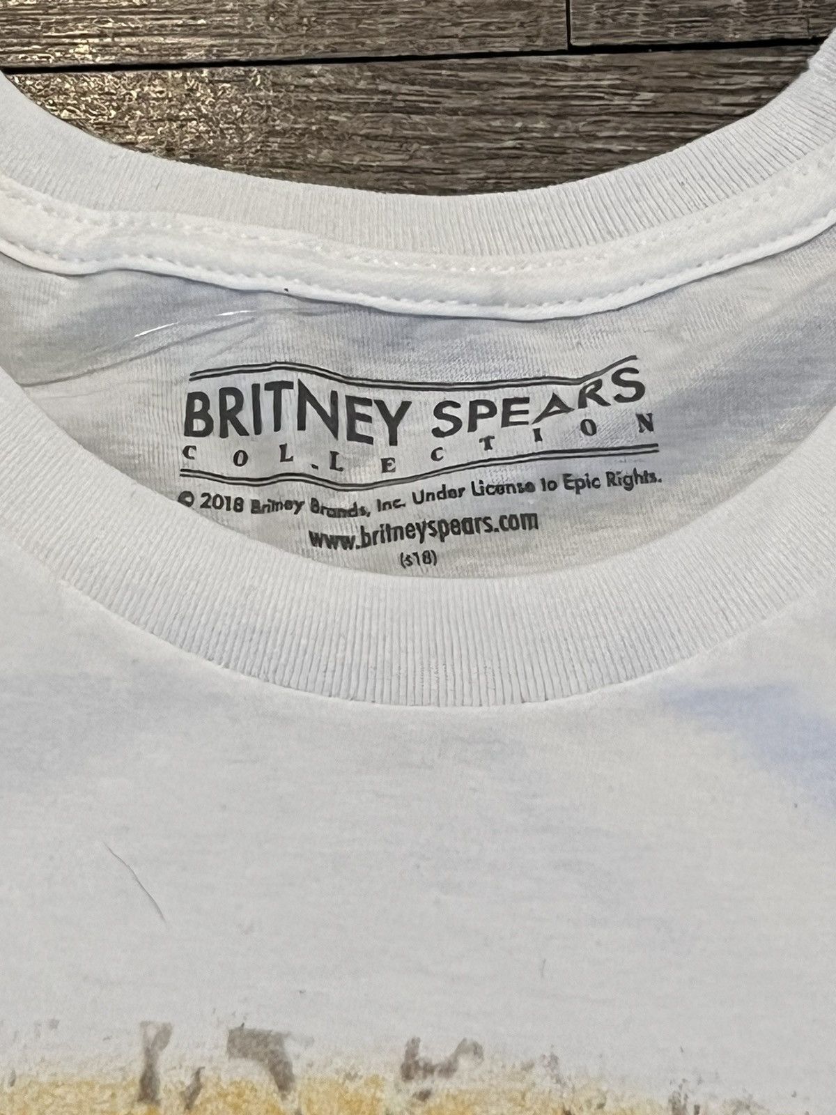 Band Tees × Vintage Britney Spears White Tee Shirt Size Large Size US L / EU 52-54 / 3 - 4 Thumbnail