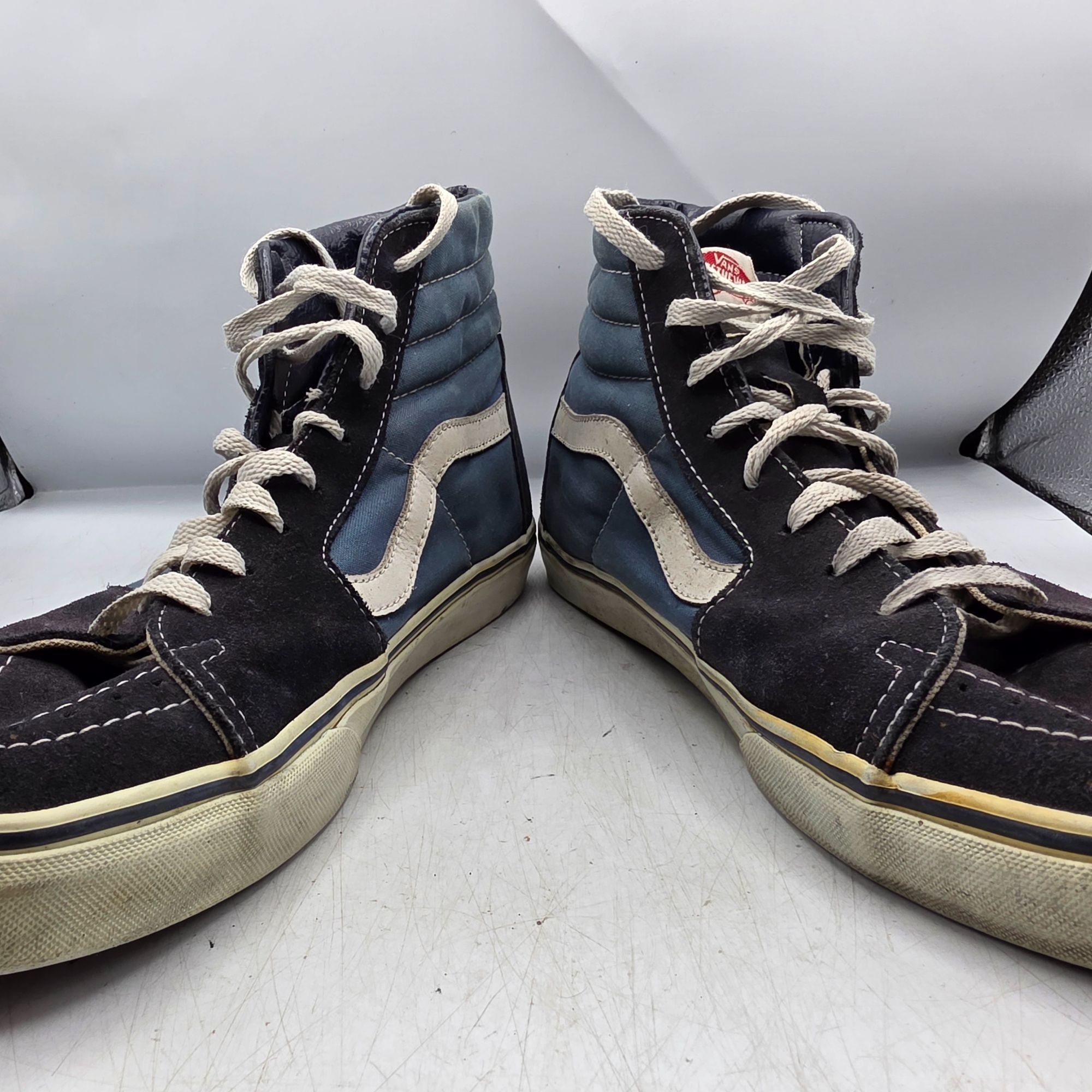 Vans Vans Old Skool Mens Size 12 Blue Black Sneaker Shoes High To Size US 12 / EU 45 - 3 Thumbnail