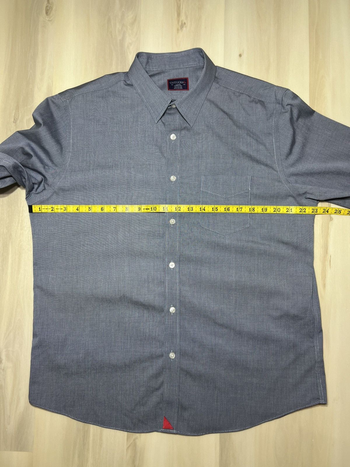 UNTUCKit UNTUCKIT Shirt Mens L Pio Cesare Wrinkle Free Button Up Gray Size US L / EU 52-54 / 3 - 6 Thumbnail