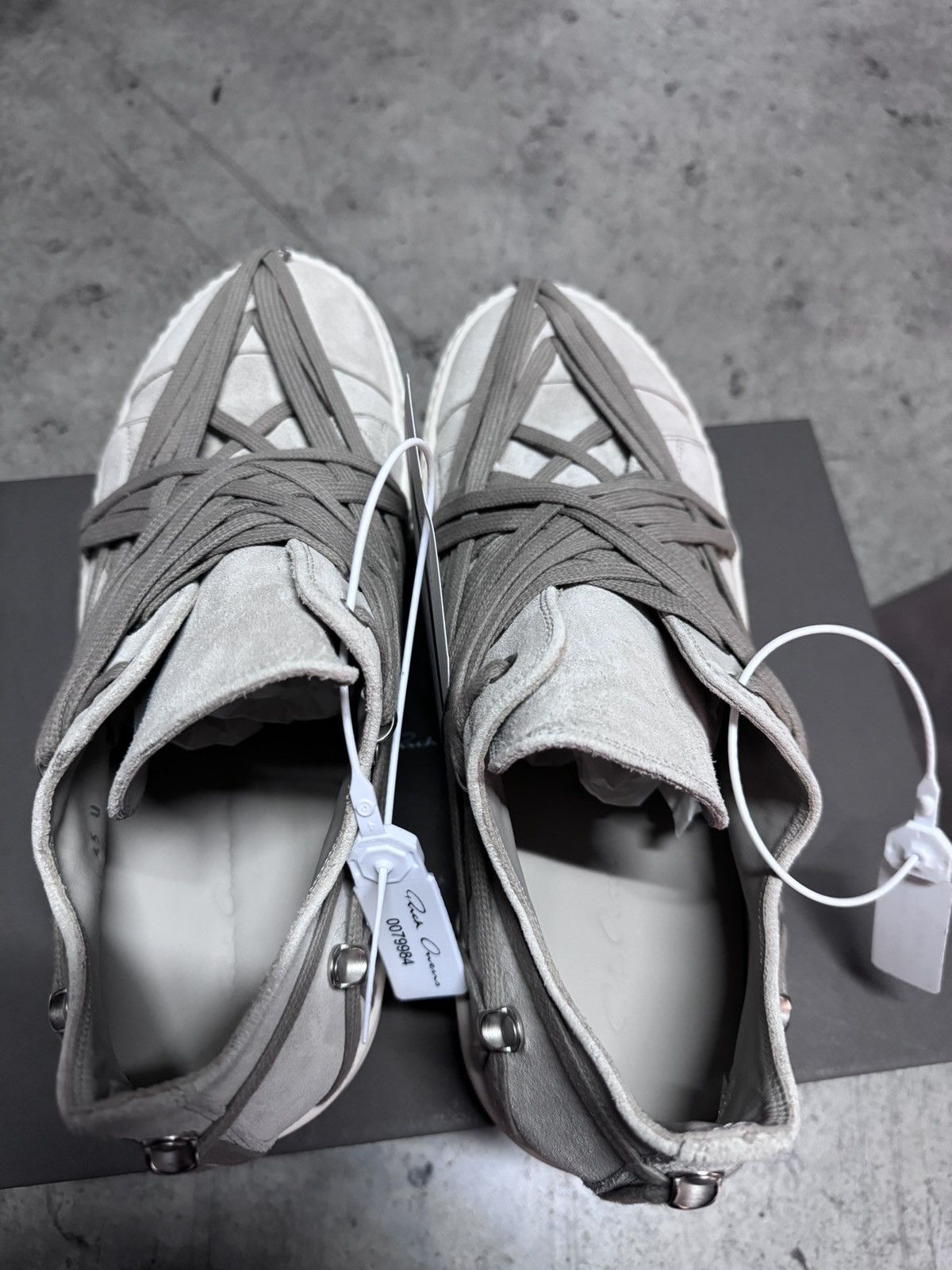 Rick Owens Sneakers Rick Owens Mainline Ramones Megalace SS25 Hollywood Size US 12 / EU 45 - 8 Thumbnail
