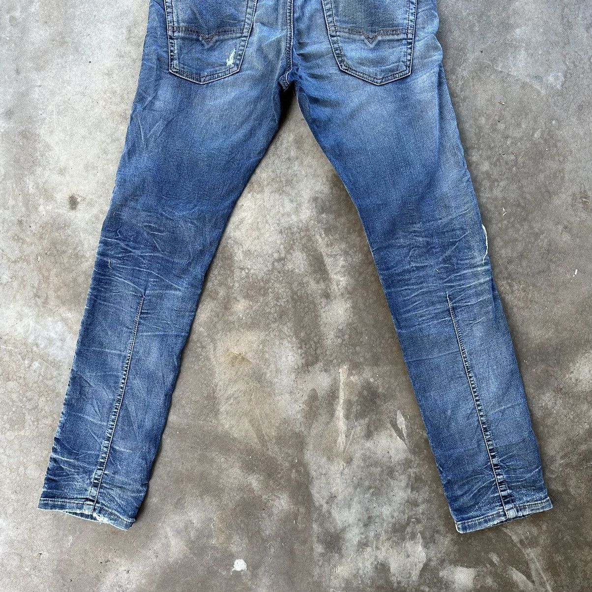 Japanese Brand Vintage Diesel Krooley Sweatpant Denim Distressed Faded Pant Size US 32 / EU 48 - 10 Thumbnail