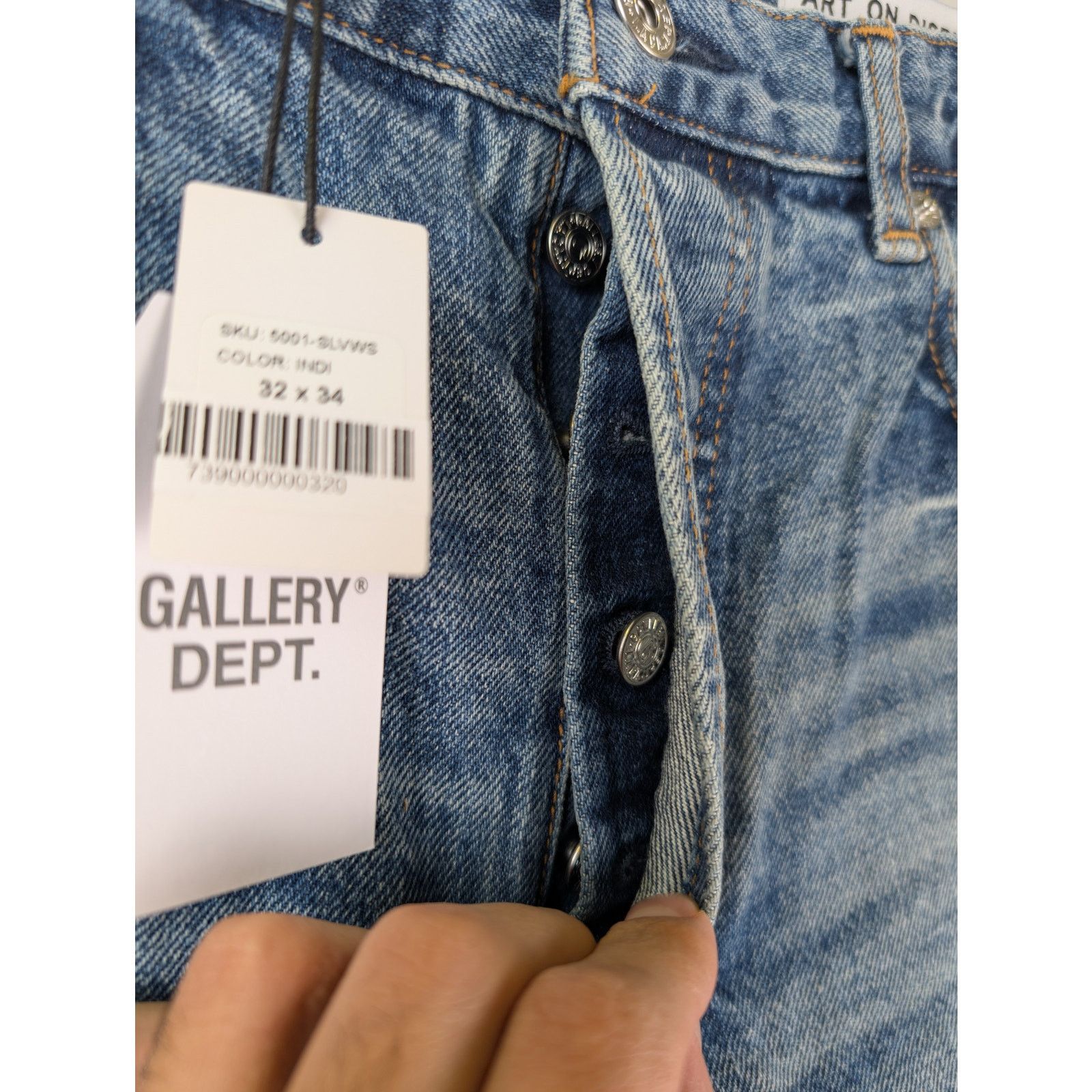 Gallery Dept. o1rshd1 Q:2 / Selvedge Denim Indigo Jean Pants in Blue 32x34 Size US 32 / EU 48 - 23 Thumbnail