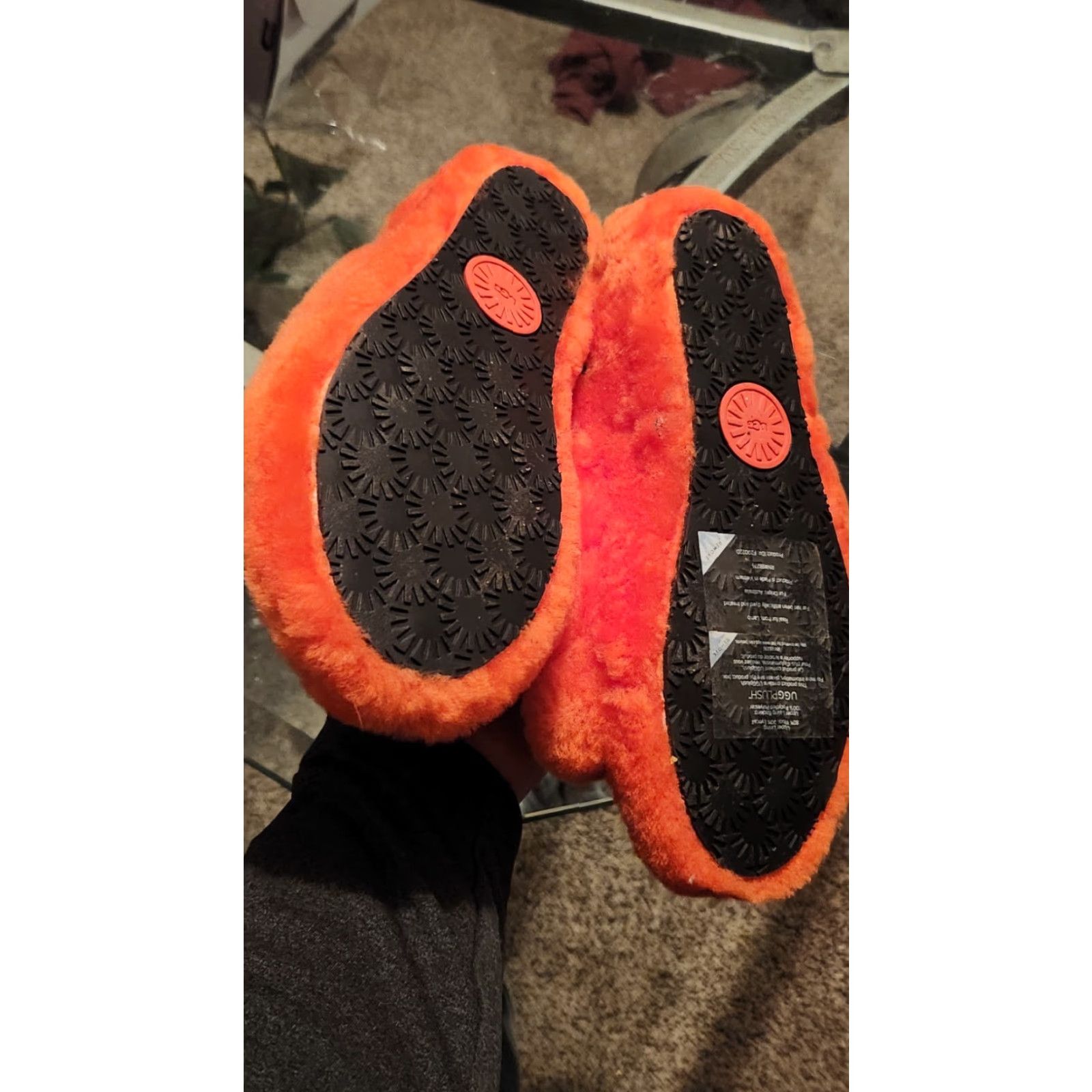 Ugg UGG Fluff Yeah Slide Orange Slipper Women Adult Medium Orange 1095119 8 Slipper Fur Sheepskin Wool Strap Open Toe Casual Comfort Cushion Size US 8 / IT 38 - 2 Thumbnail