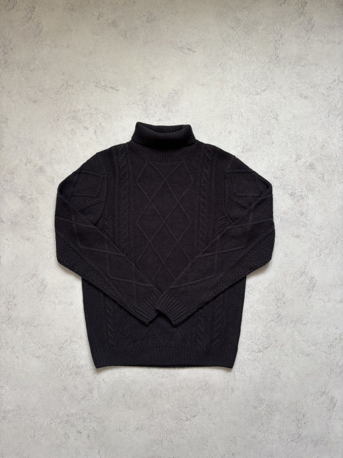 Folk Folk Dark Grey Cable Roll Neck Jumper Knit Sweater Size 4 Size US S / EU 44-46 / 1 - 3 Thumbnail