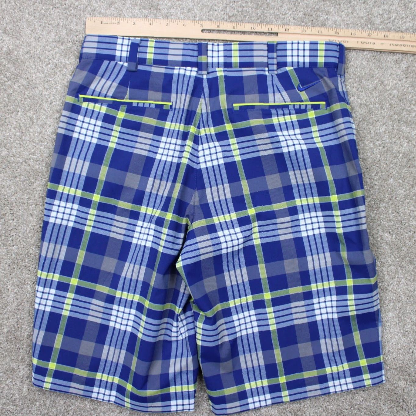 Nike Nike Golf Shorts Mens 30 Blue/Yellow Dri-Fit Tour Performance Stretch 11" Inseam Size US 30 / EU 46 - 6 Thumbnail