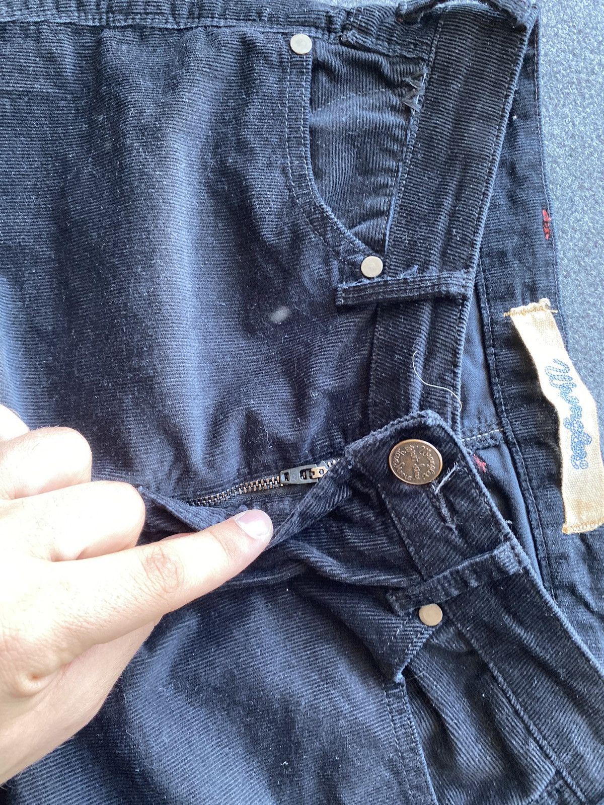 Wrangler 🔥Cowboy Western Vntg Wrangler Flared Corduroy Jeans 26 women Size 26" / US 2 / IT 38 - 17 Thumbnail