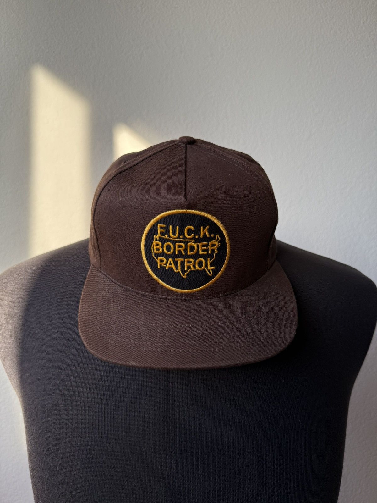 Pre-owned Supreme F Border Patrol Hat Cap Brown