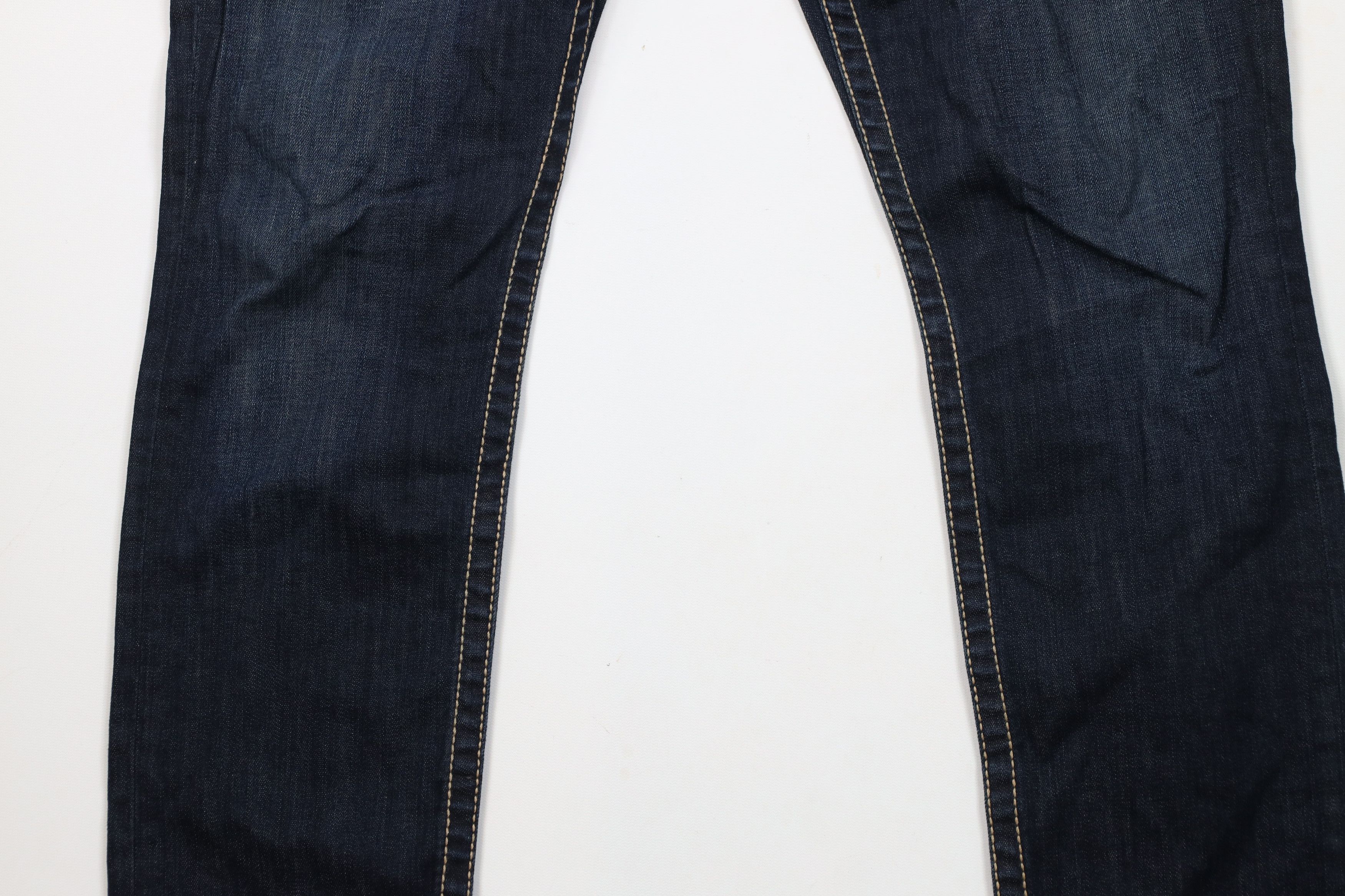 BKE × Vintage Buckle BKE Thick Stitch Stretch Culture Denim Jeans Blue Size 32" / US 10 / IT 46 - 3 Thumbnail