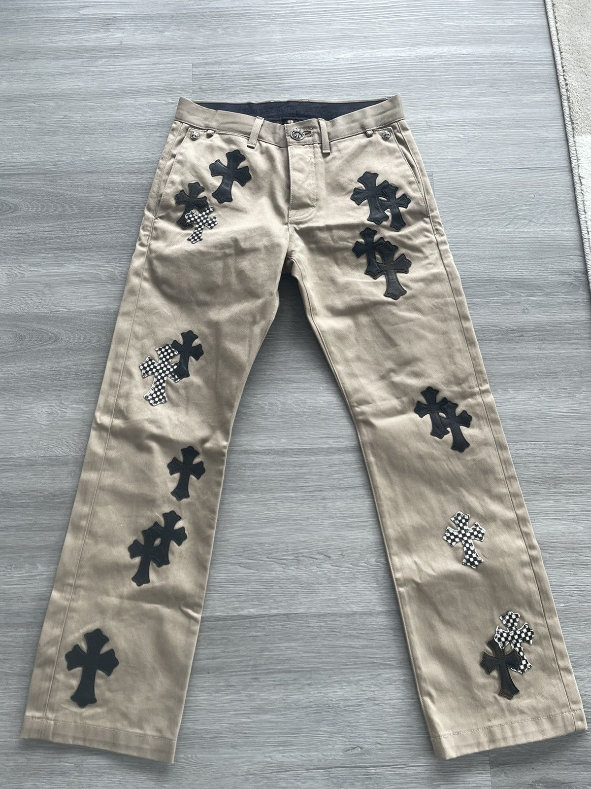 Chrome Hearts Chrome Hearts Cross Patchwork Chino Pants | Grailed