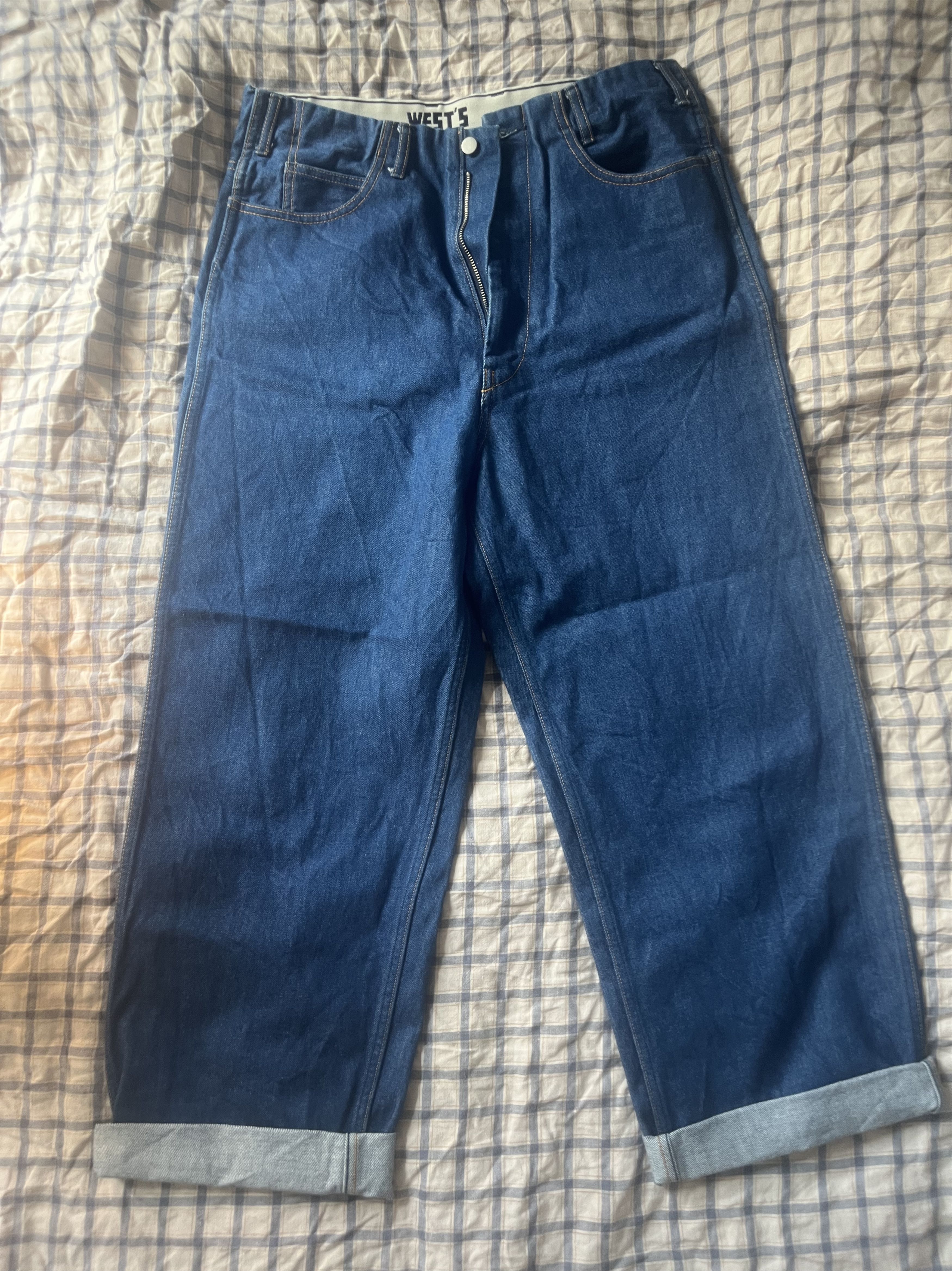 Other West's Westoveralls Wide Leg Japanese Indigo Denim Jeans 32 Size US 32 / EU 48 - 4 Thumbnail