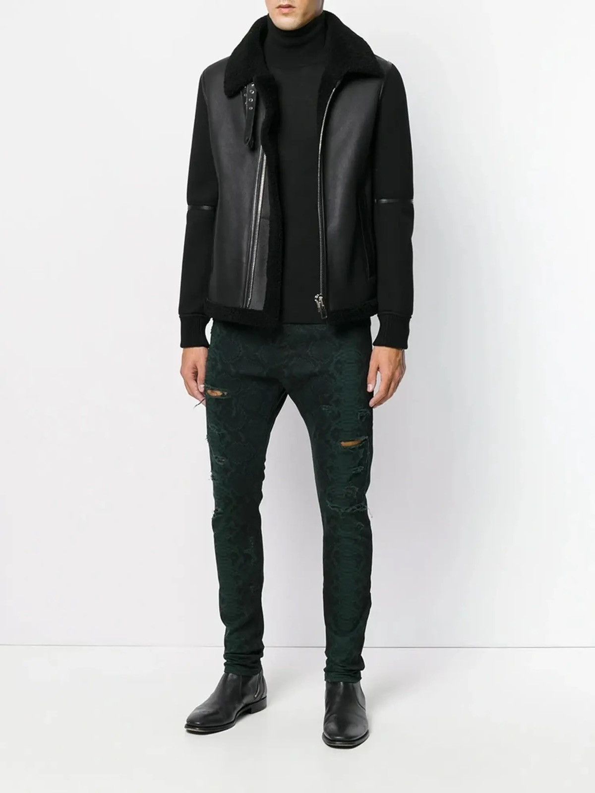 Balmain Balmain Snake Print Jeans Size US 31 - 1 Thumbnail