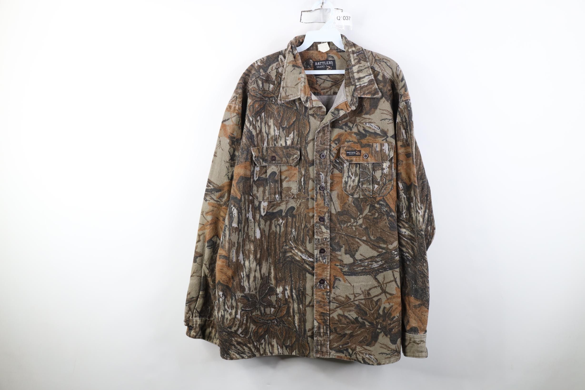 Vintage Vintage 90s Camouflage Chamois Cloth Button Shirt USA Size US XXL / EU 58 / 5 - 1 Thumbnail