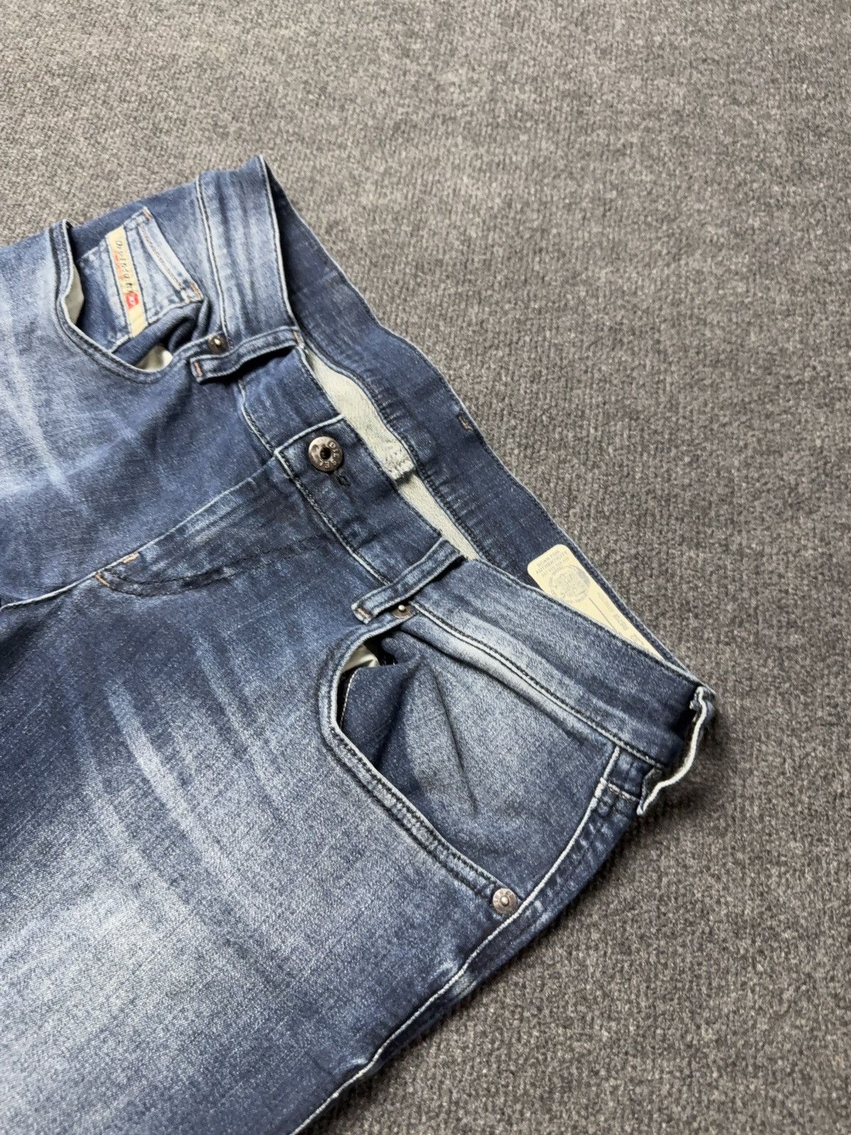 Diesel Luxury 00s Y2K Diesel Grupee-Ankle Super Slim Skinny Jeans Size 30" / US 8 / IT 44 - 7 Thumbnail