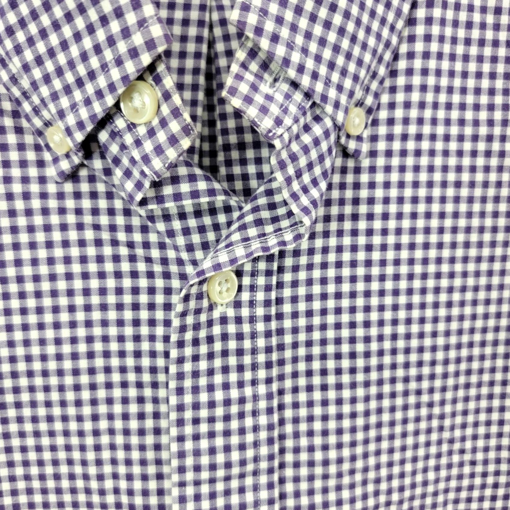 Polo Ralph Lauren Polo Ralph Lauren shirt Mens XL Purple White Check Western casual button up Size US XL / EU 56 / 4 - 3 Thumbnail