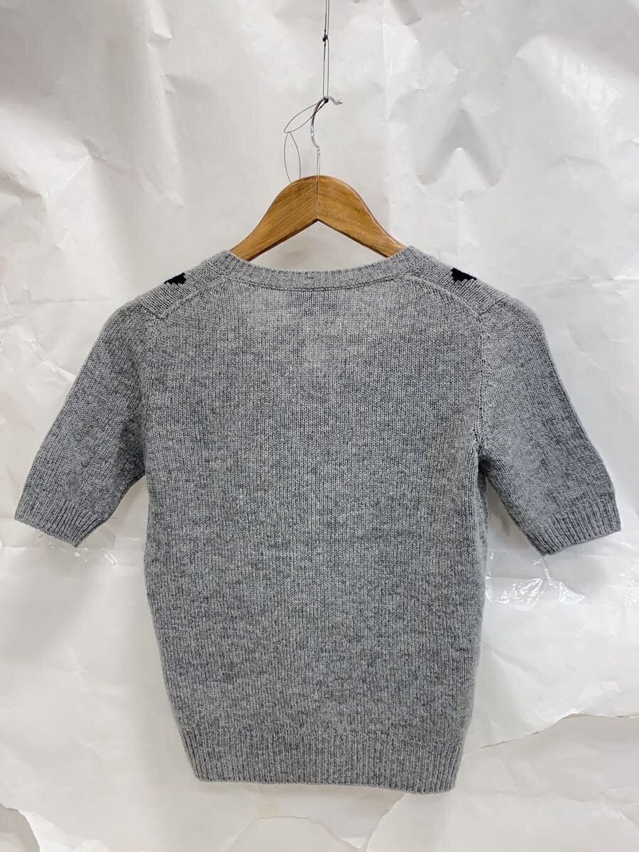 Prada Diamond Argyle Cashmere Short Sleeve Knit Sweater Size XS / US 0-2 / IT 36-38 - 2 Thumbnail