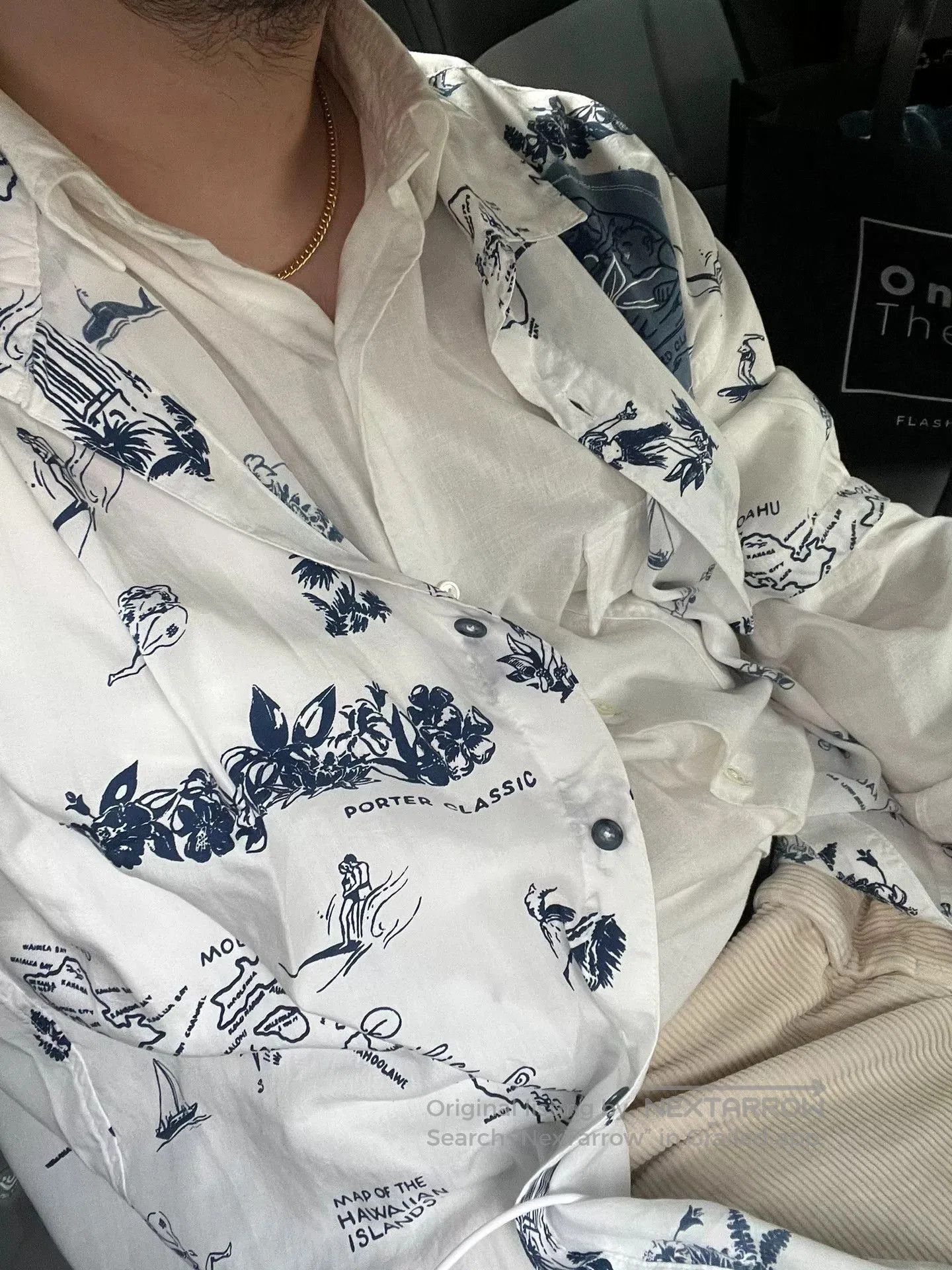 Porter Classic PORTER CLASSIC Hawaiian Aloha Silk Shirt. Size US XL / EU 56 / 4 - 1 Thumbnail