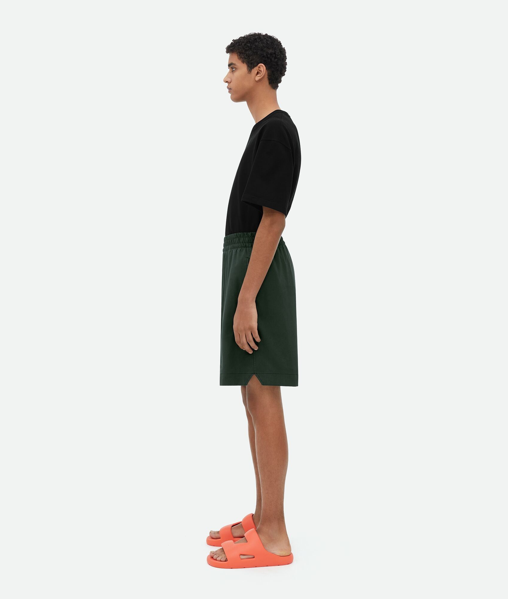 Bottega Veneta o1w1db10525 Soft Cotton Shorts in Camping Size US 28 / EU 44 - 2 Thumbnail