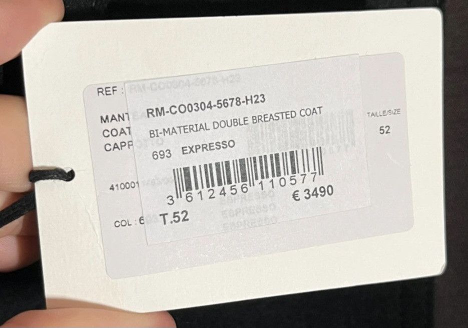 Lanvin Rare runway Lanvin coat in espresso/black bi-material Size US L / EU 52-54 / 3 - 5 Thumbnail