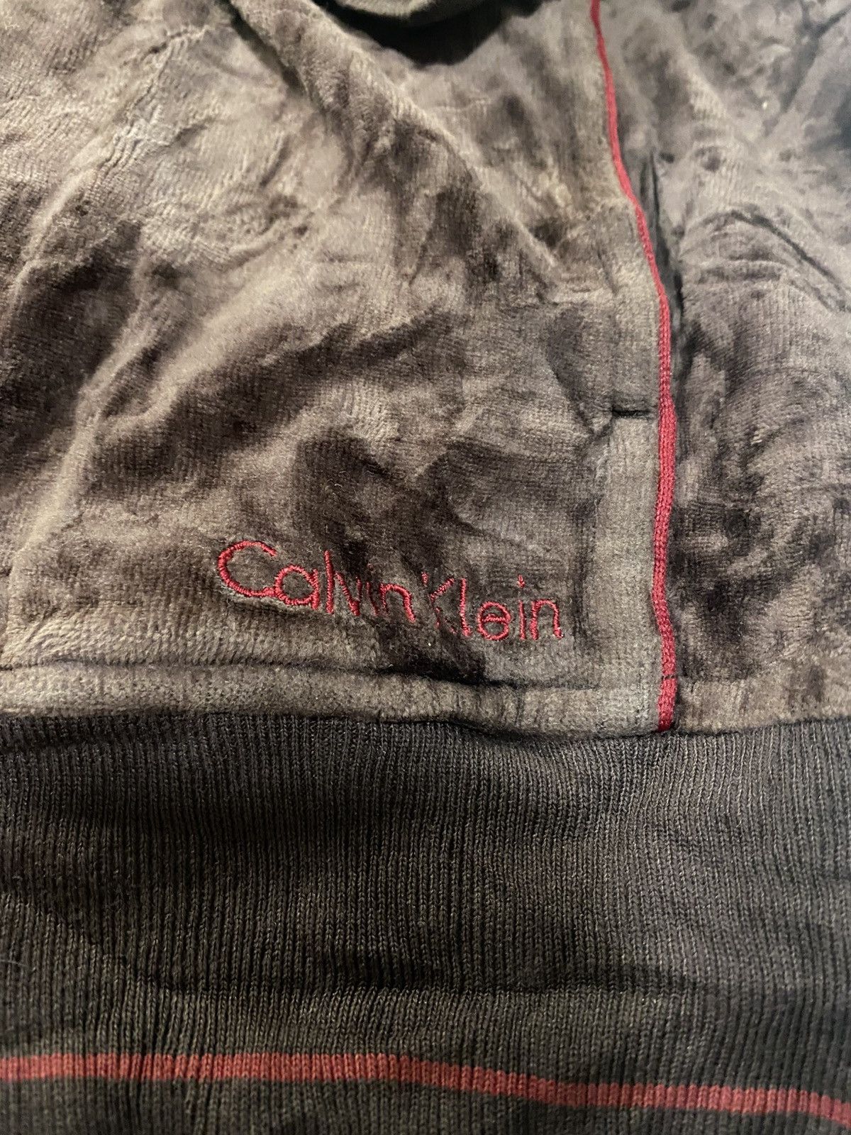 Calvin Klein Calvin Klein Japan Velour Track Jacket Onward Kashiyama L Size US L / EU 52-54 / 3 - 4 Thumbnail
