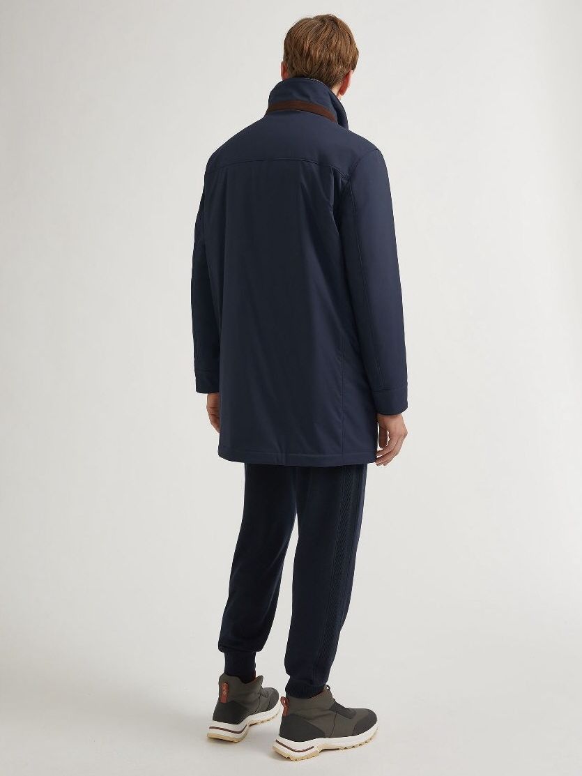 Loro Piana o1srvl11e0326 FAL9264 Maitland Coat in Blue Size US XXL / EU 58 / 5 - 5 Thumbnail