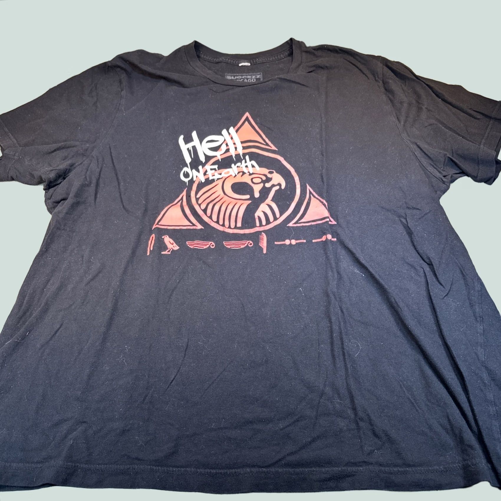 Vintage On Succezz Tshirt 2XL Black He’ll On Earth Men Shirt Size US XXL / EU 58 / 5 - 1 Thumbnail