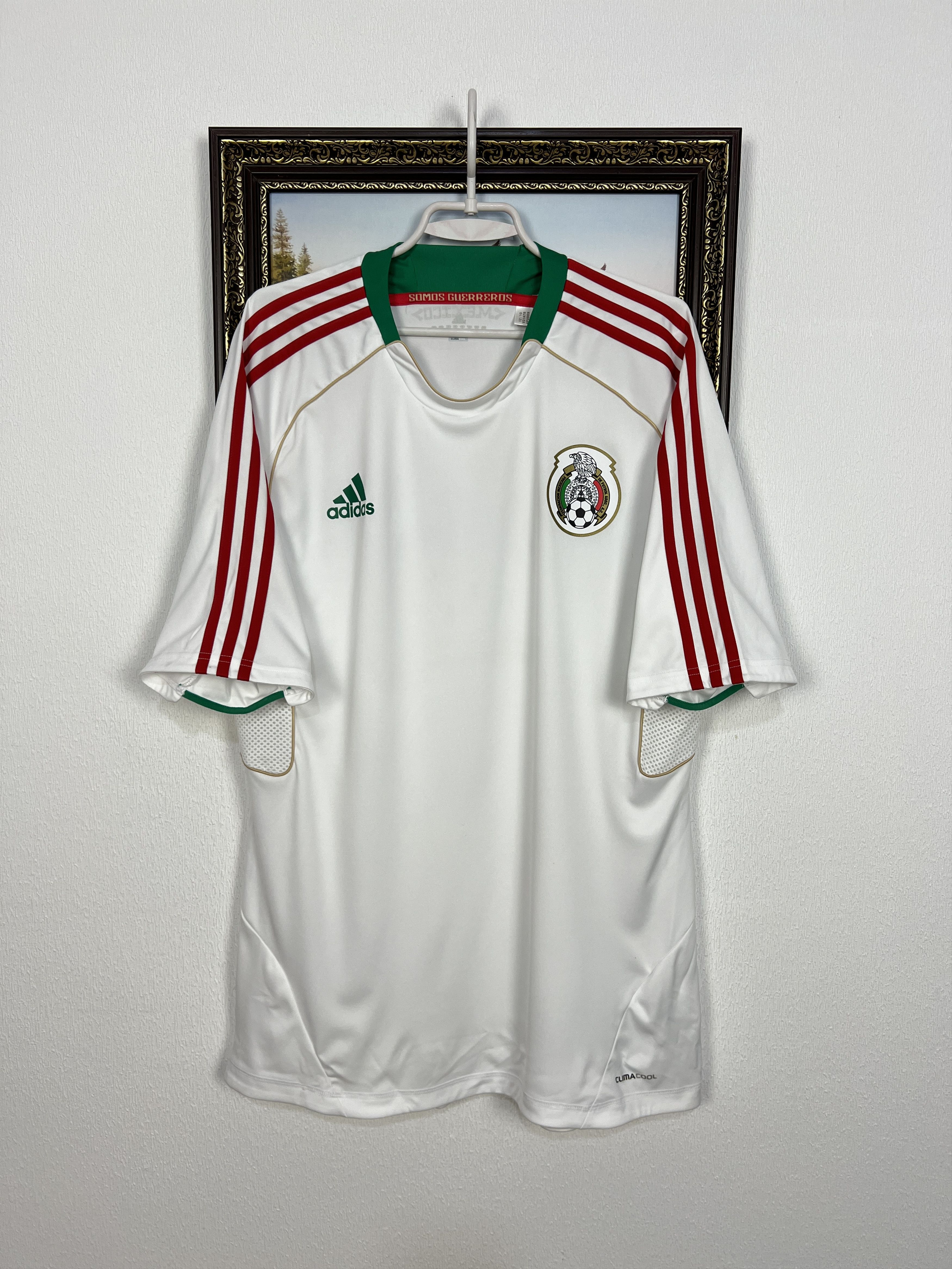 Adidas Vintage Adidas Mexico Football Train Shirt Soccer White Size US XL / EU 56 / 4 - 1 Thumbnail